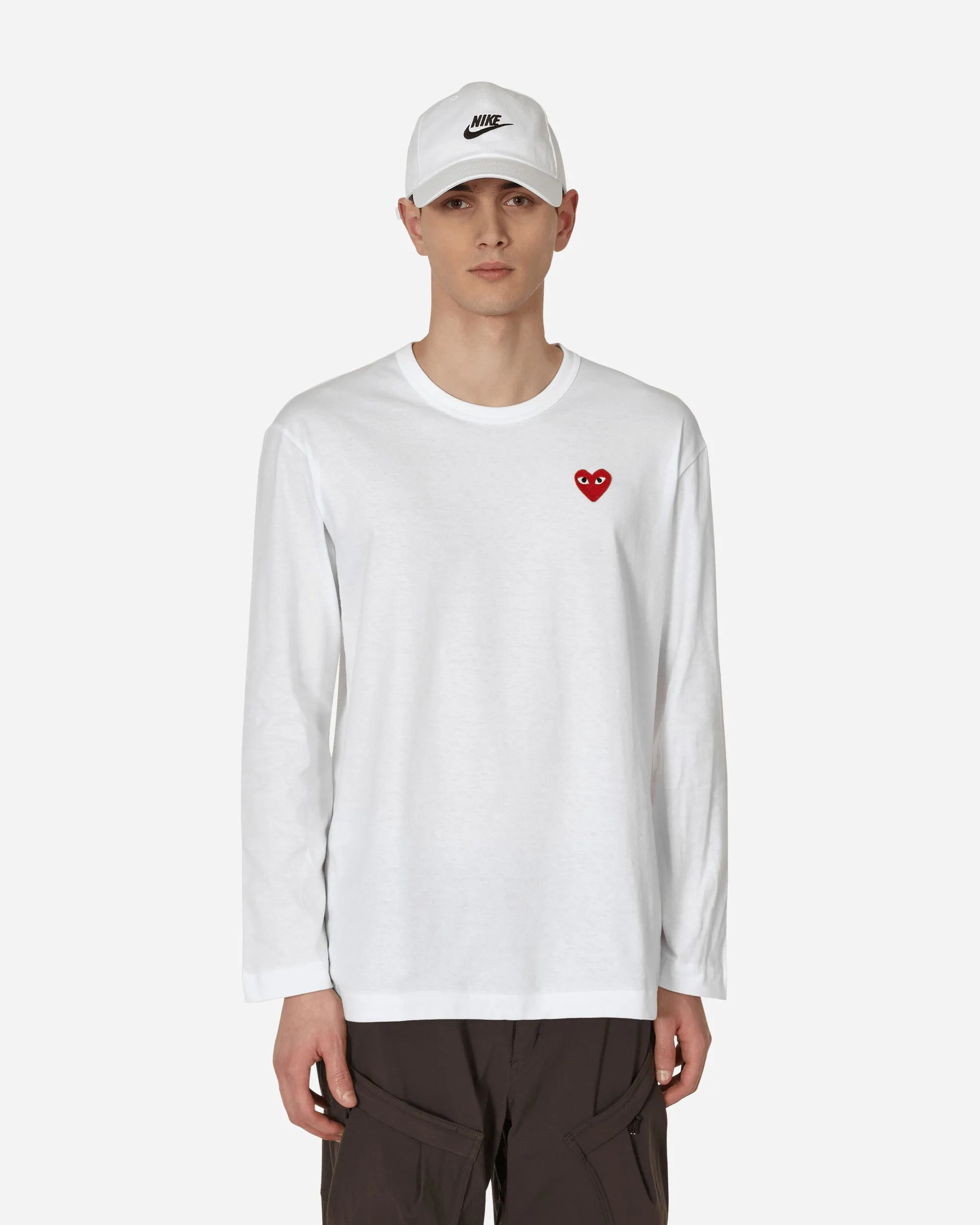 Heart Longsleeve T-Shirt White
