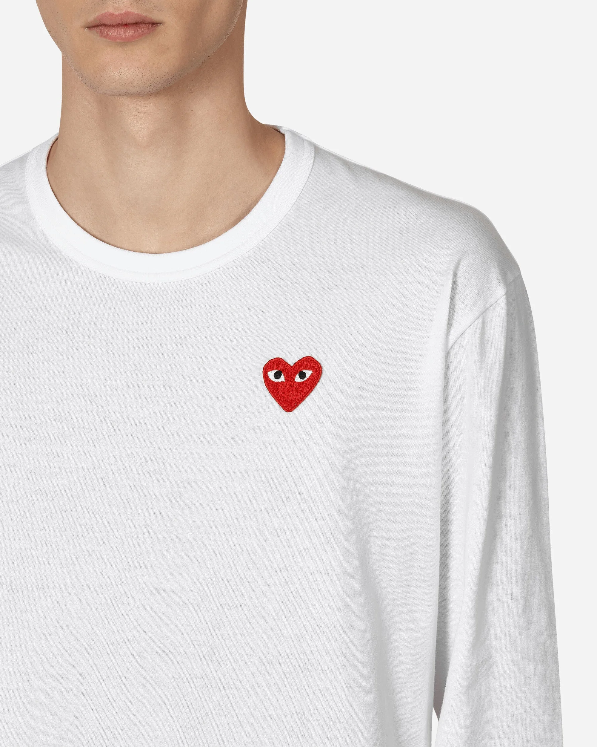 Heart Longsleeve T-Shirt White