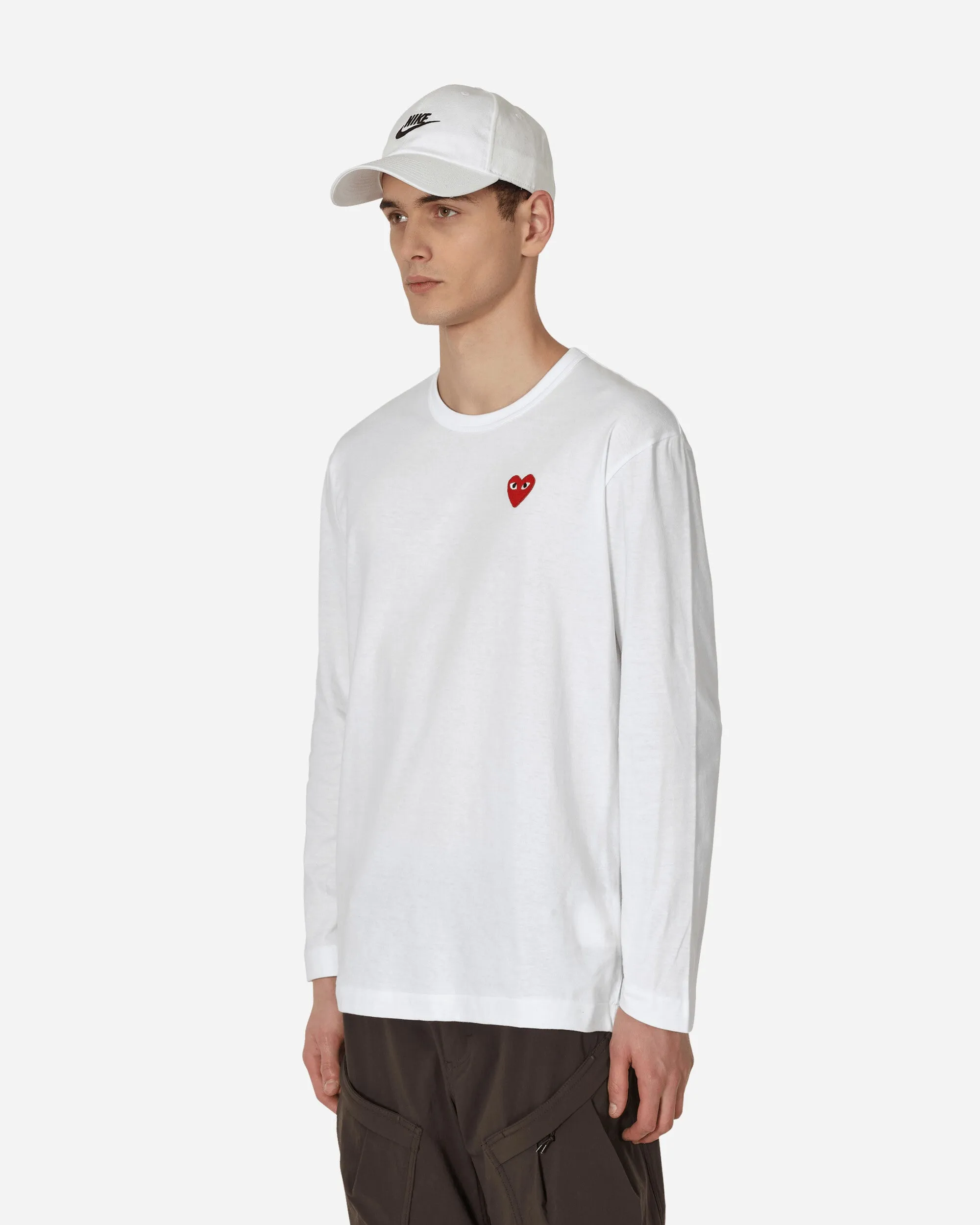Heart Longsleeve T-Shirt White