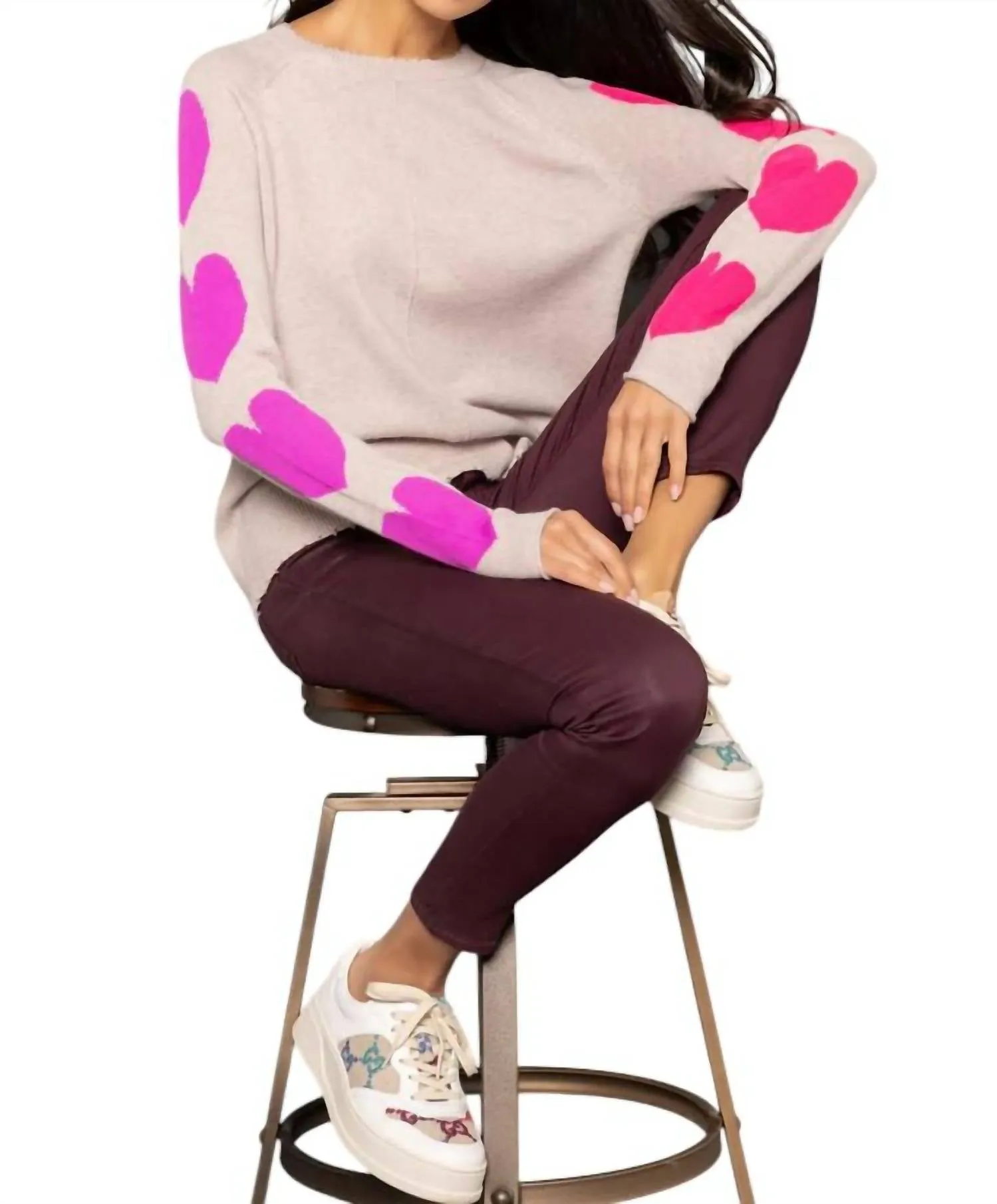 Heart Stealer Sweater In Birch