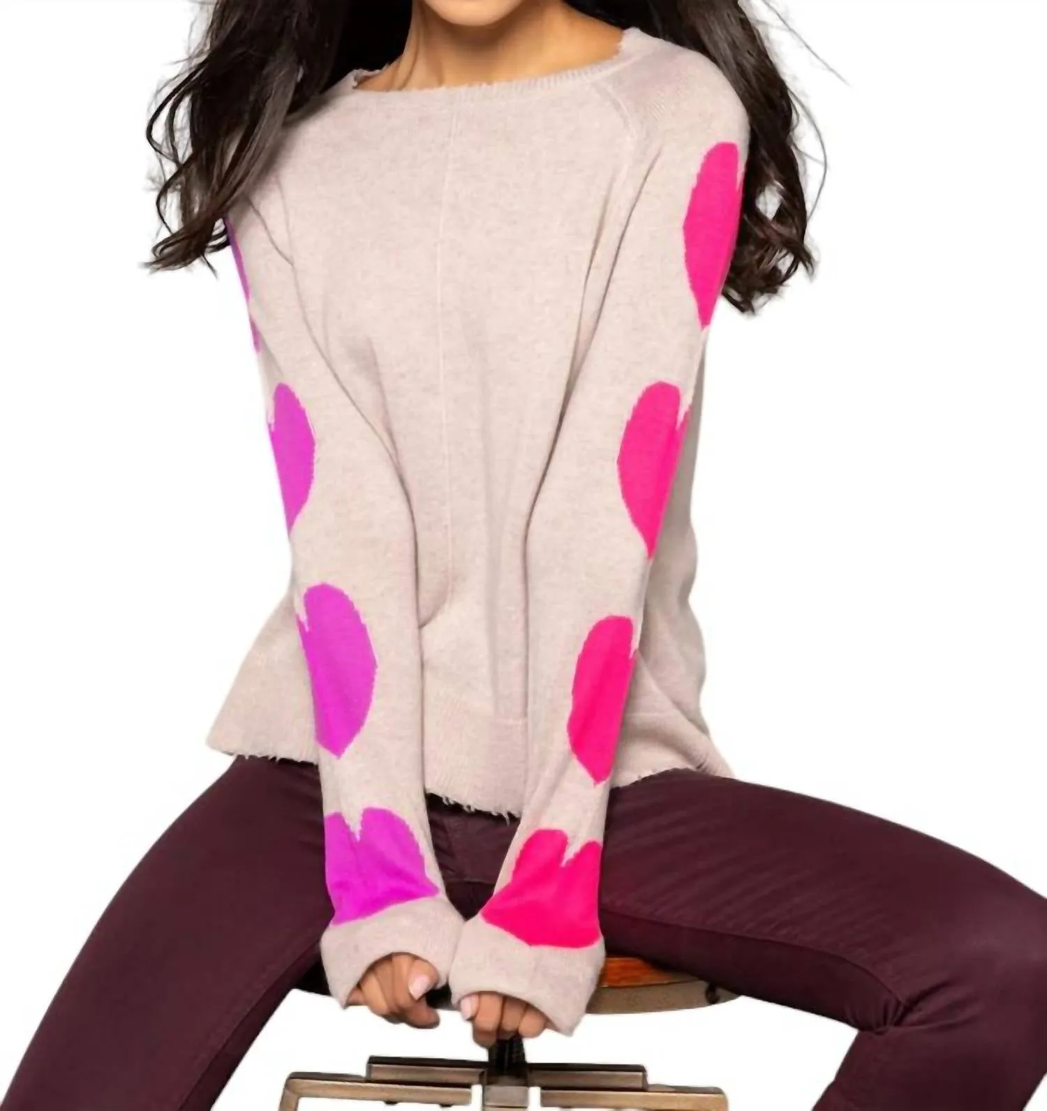 Heart Stealer Sweater In Birch