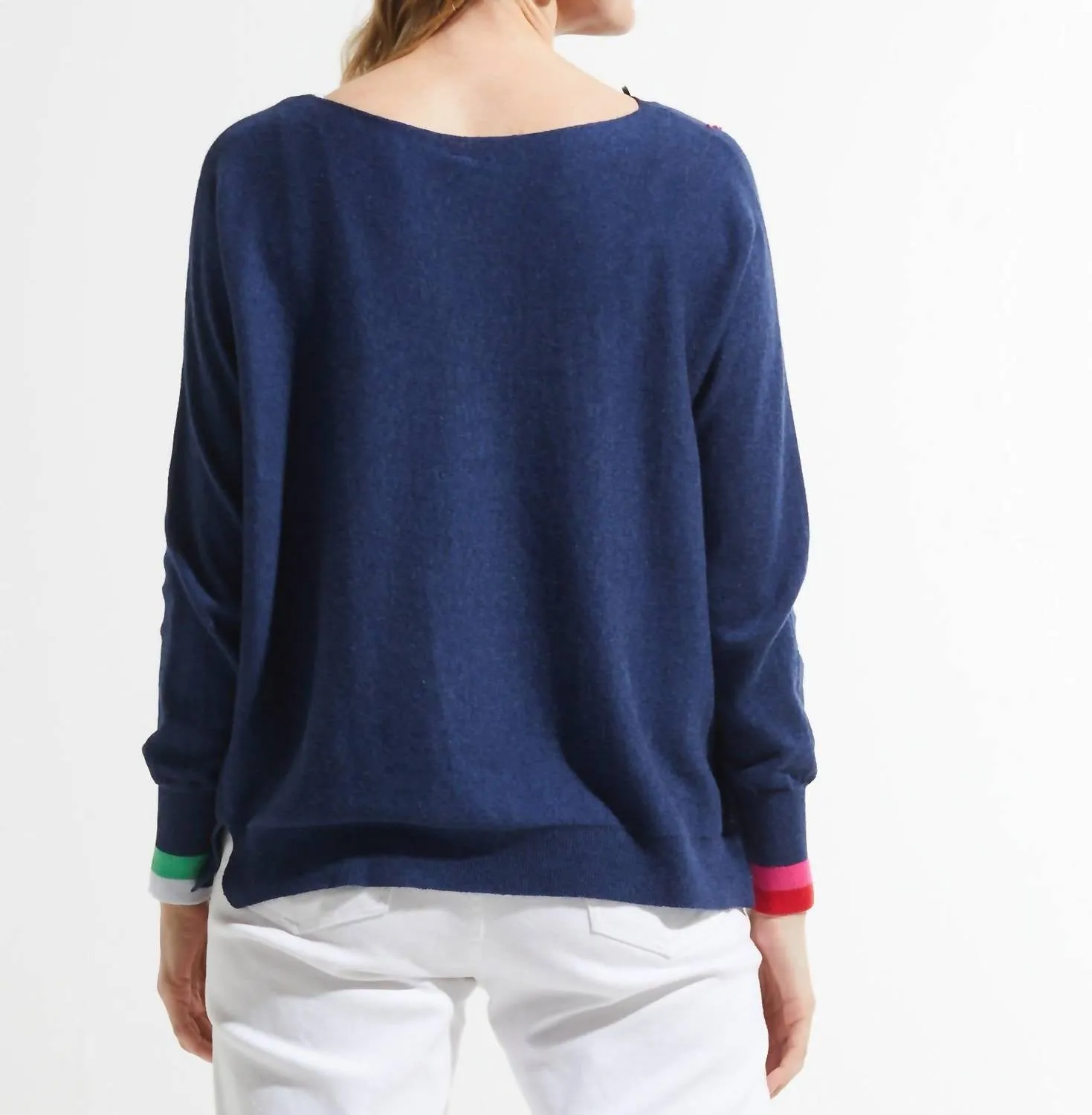 Hearts And Stars Sweater In Denim