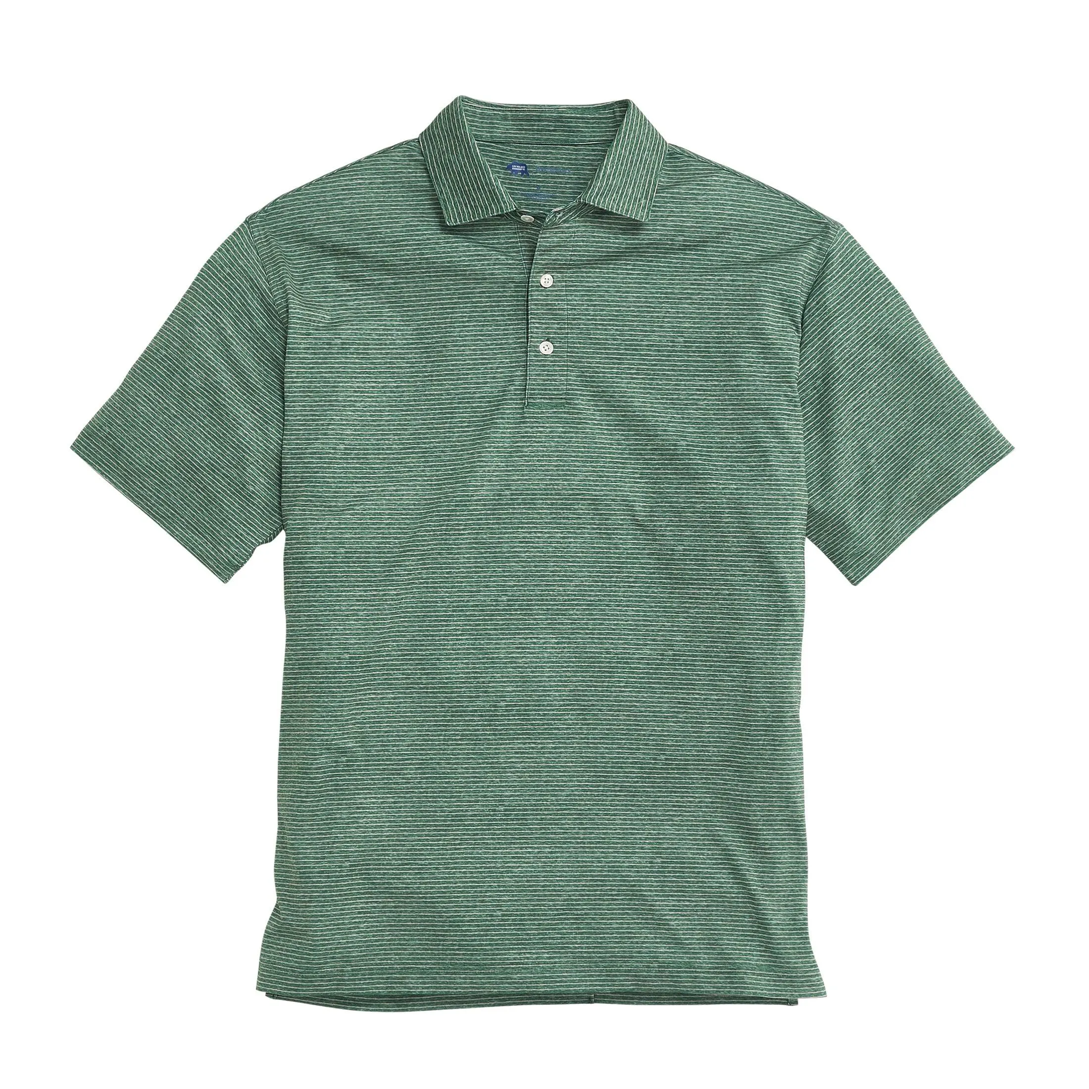 Heathered Birdie Stripe Performance Polo