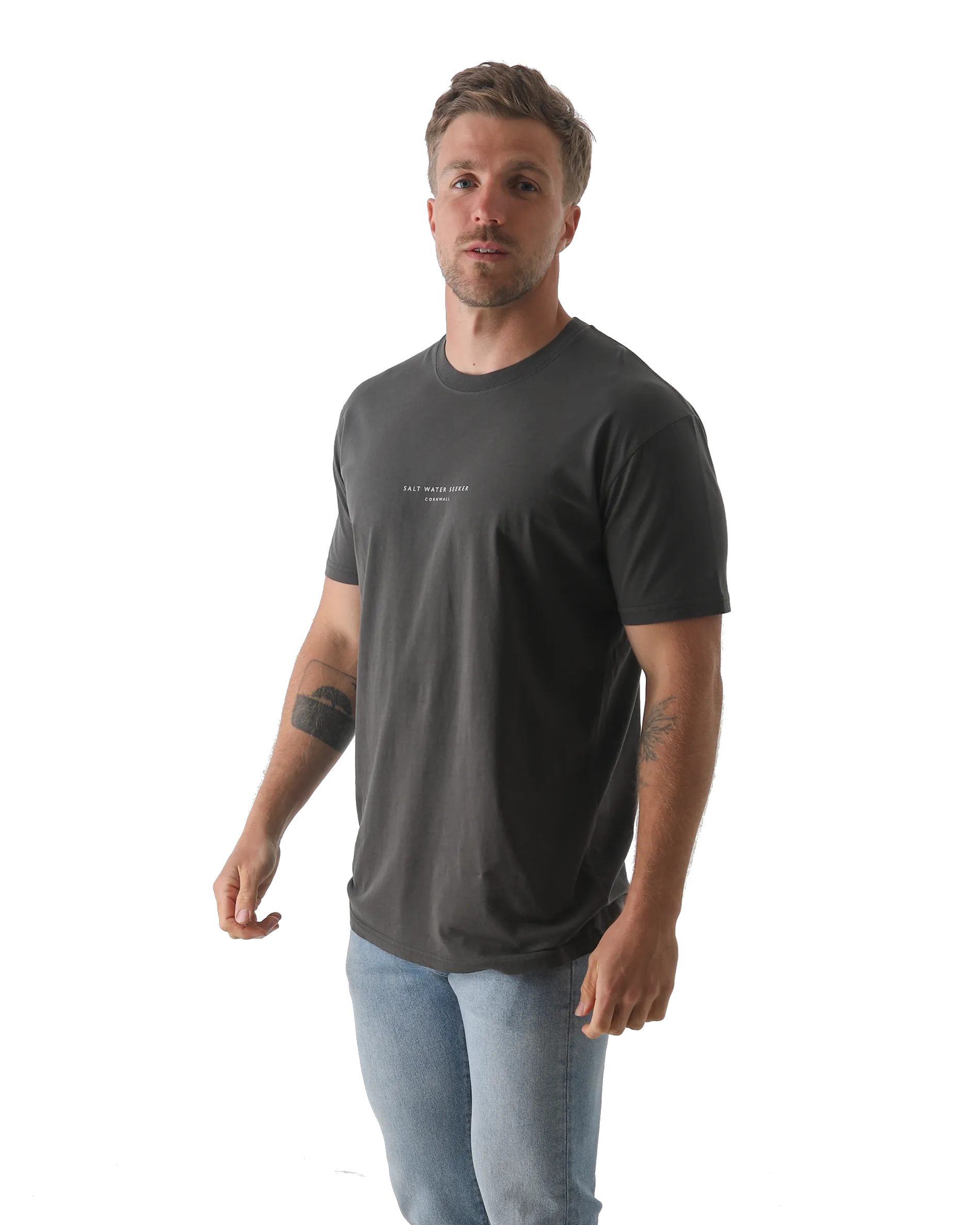 Hideout T-Shirt in Faded Black