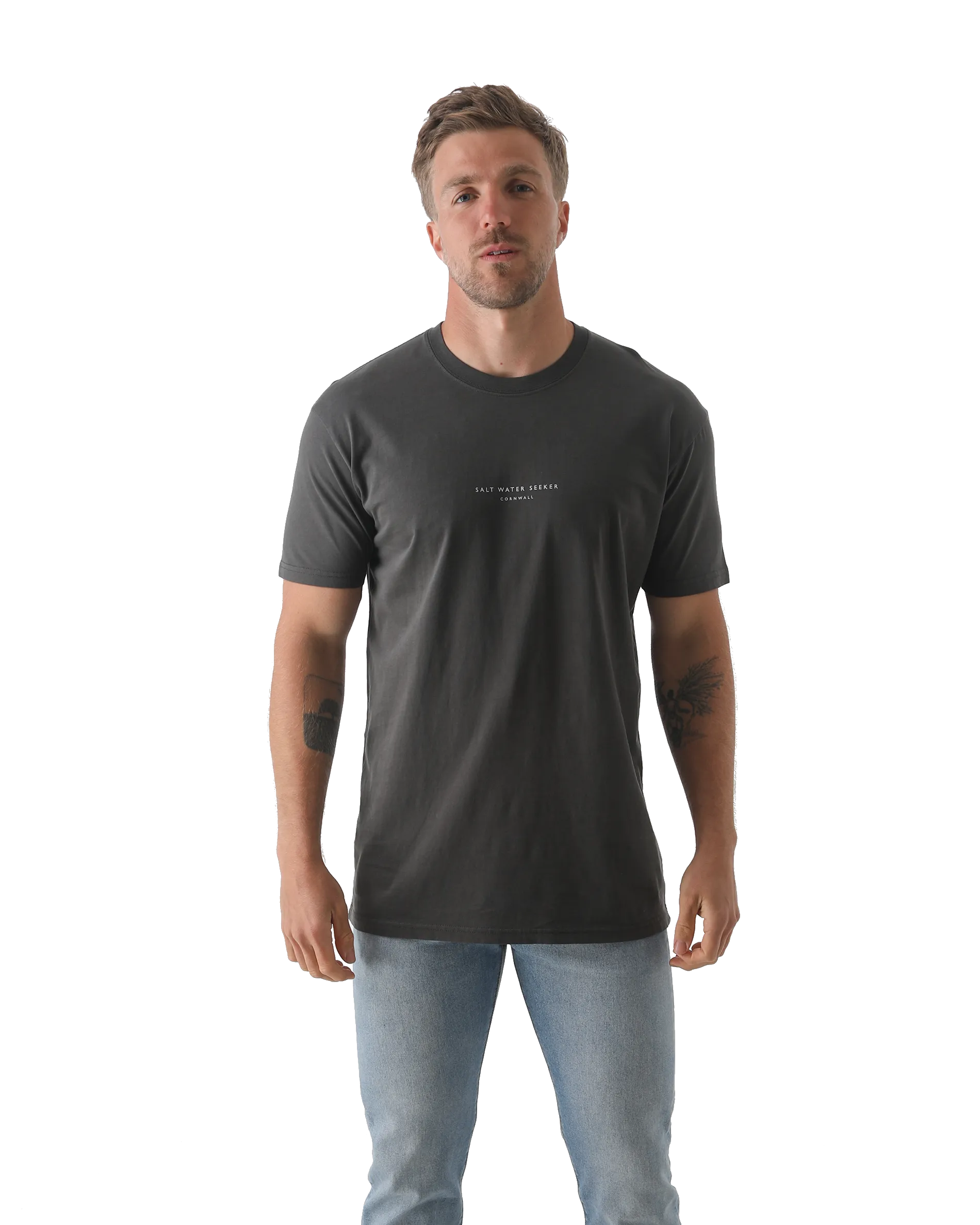 Hideout T-Shirt in Faded Black