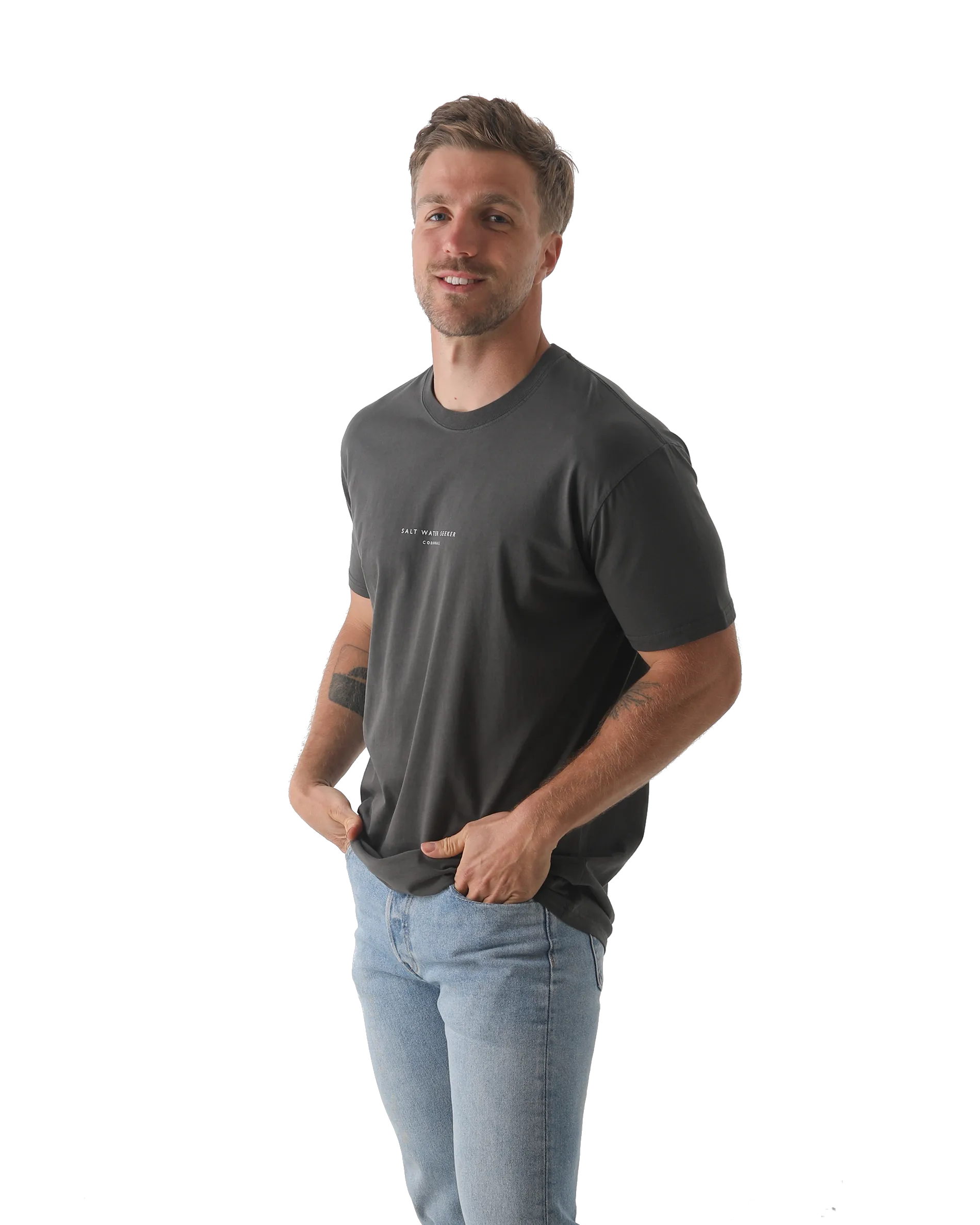 Hideout T-Shirt in Faded Black