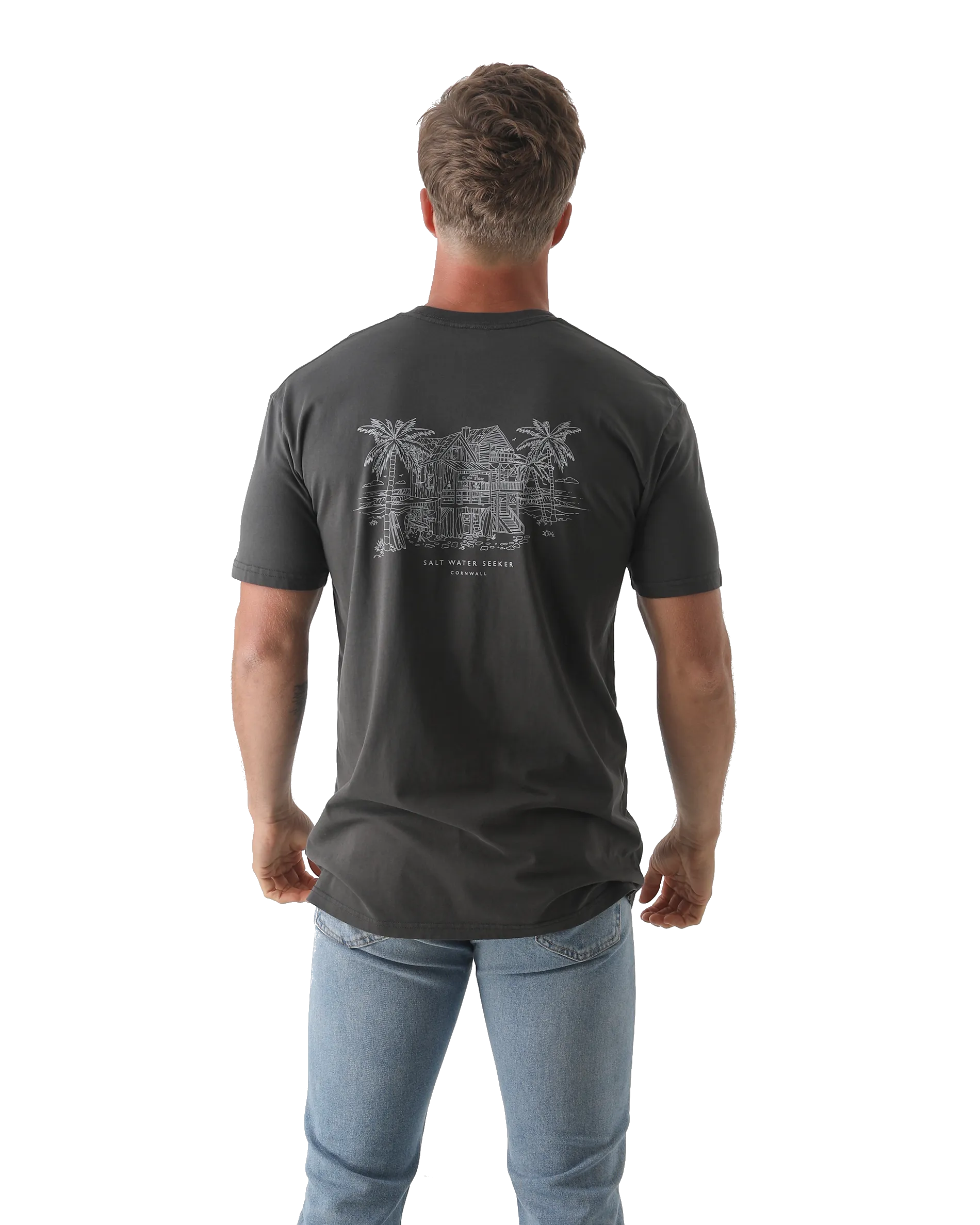 Hideout T-Shirt in Faded Black