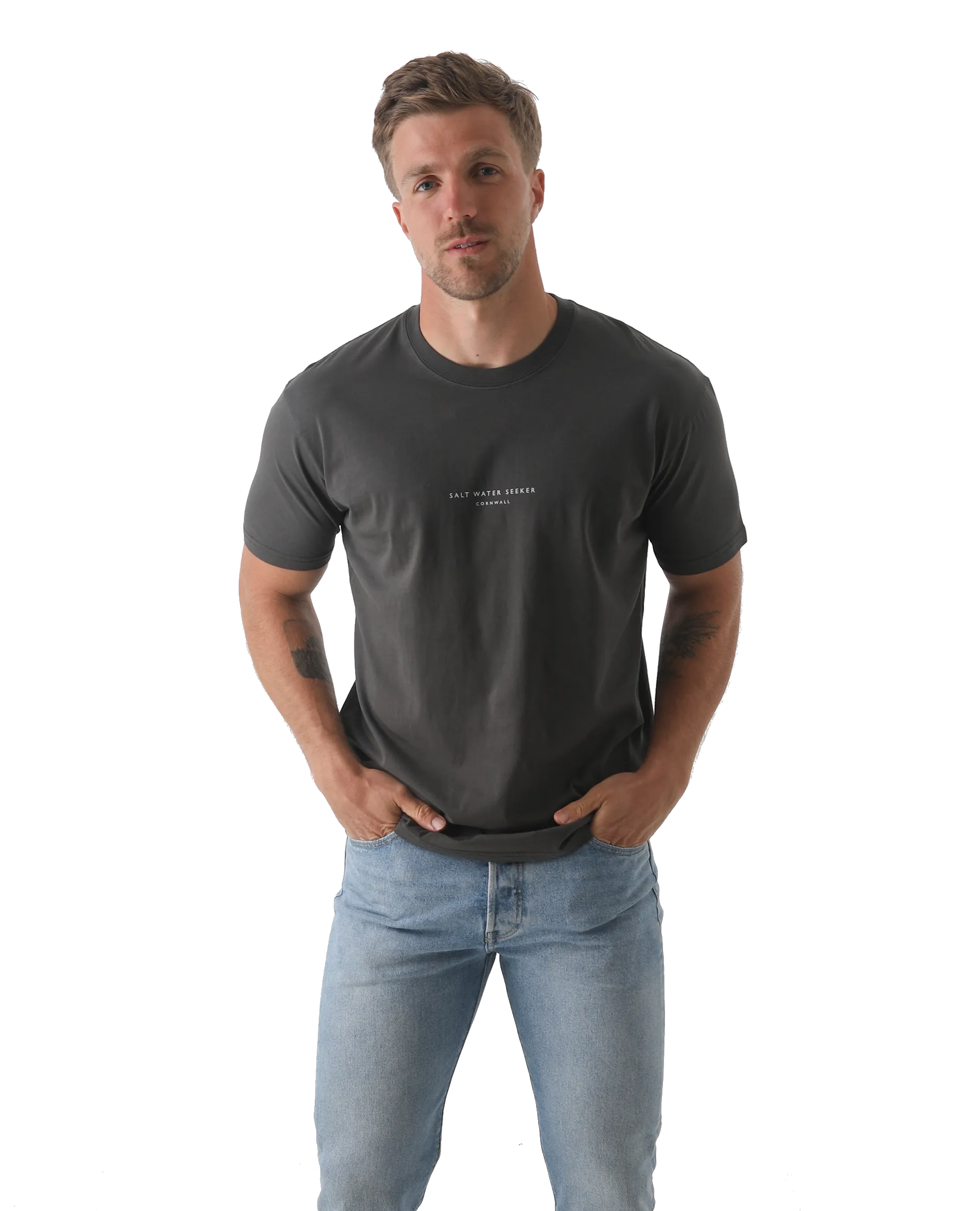 Hideout T-Shirt in Faded Black