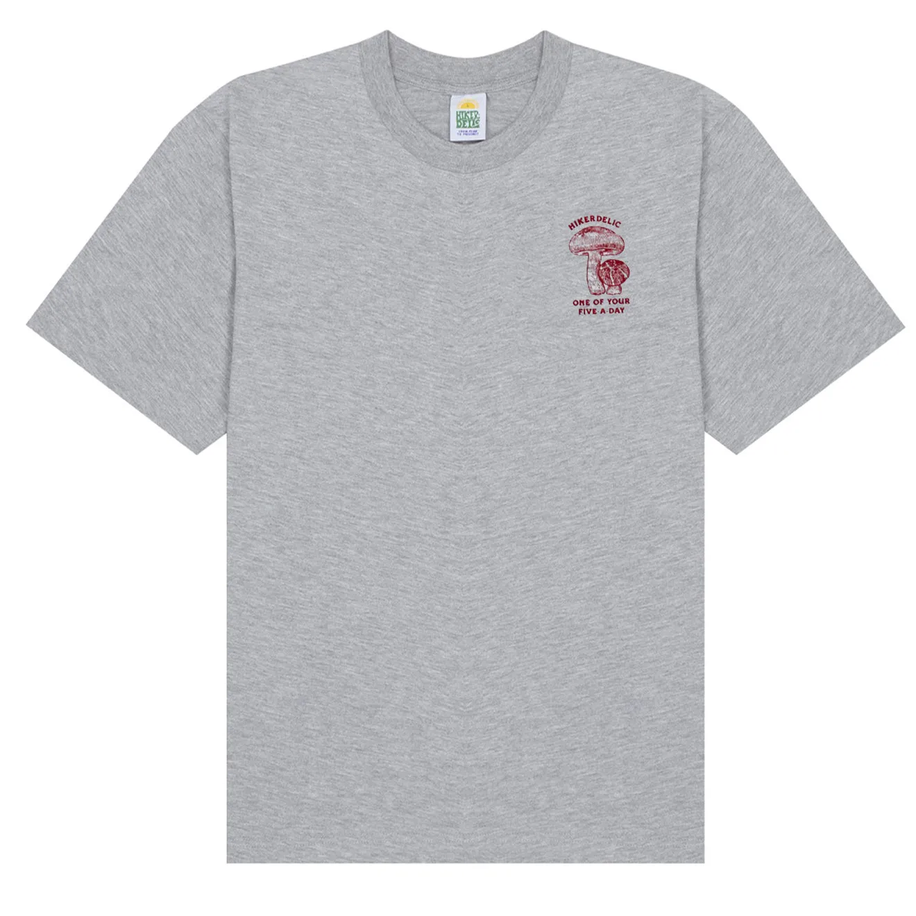 Hikerdelic 5 a Day SS T-Shirt Grey Marl