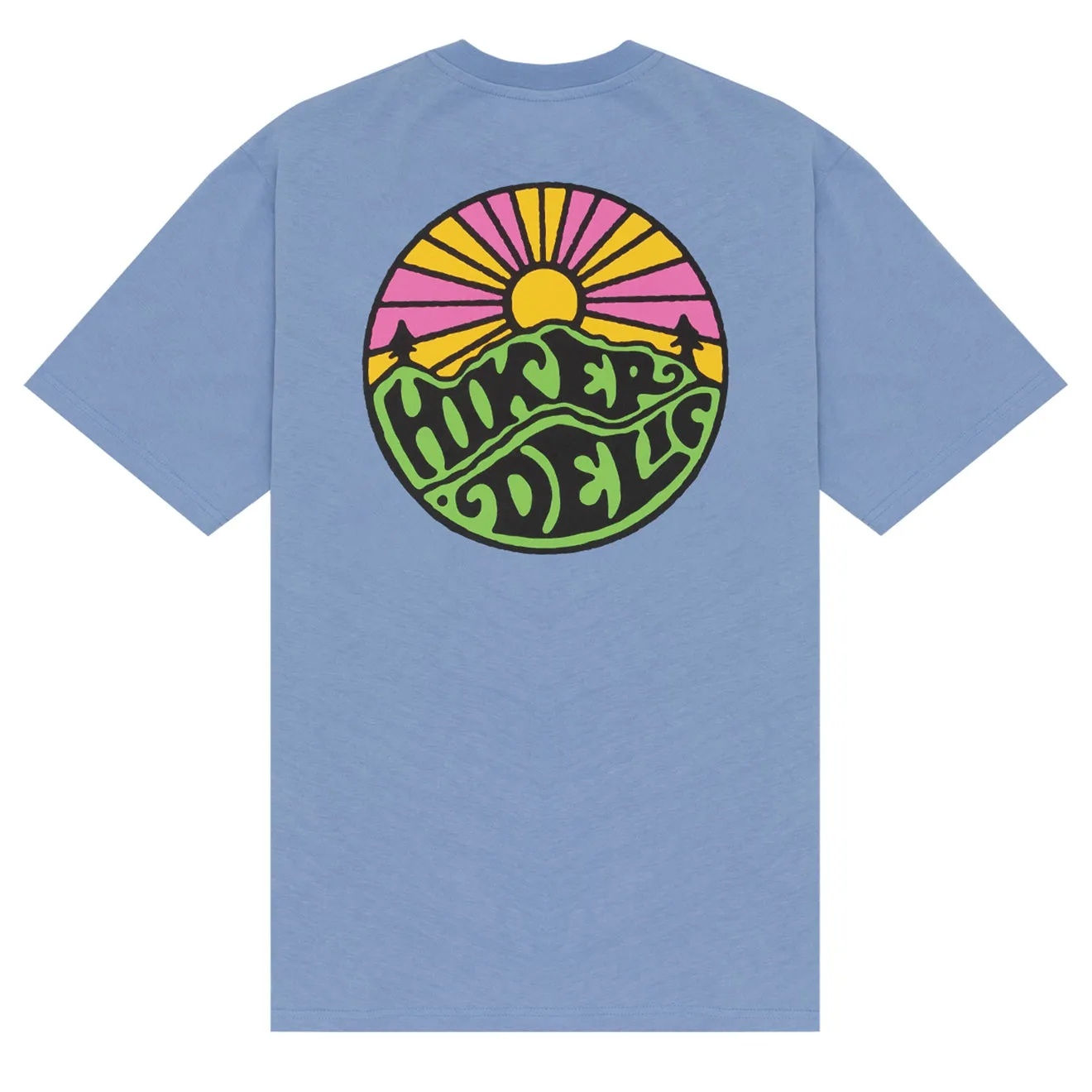 Hikerdelic Original Logo SS T-Shirt - Fjord Blue