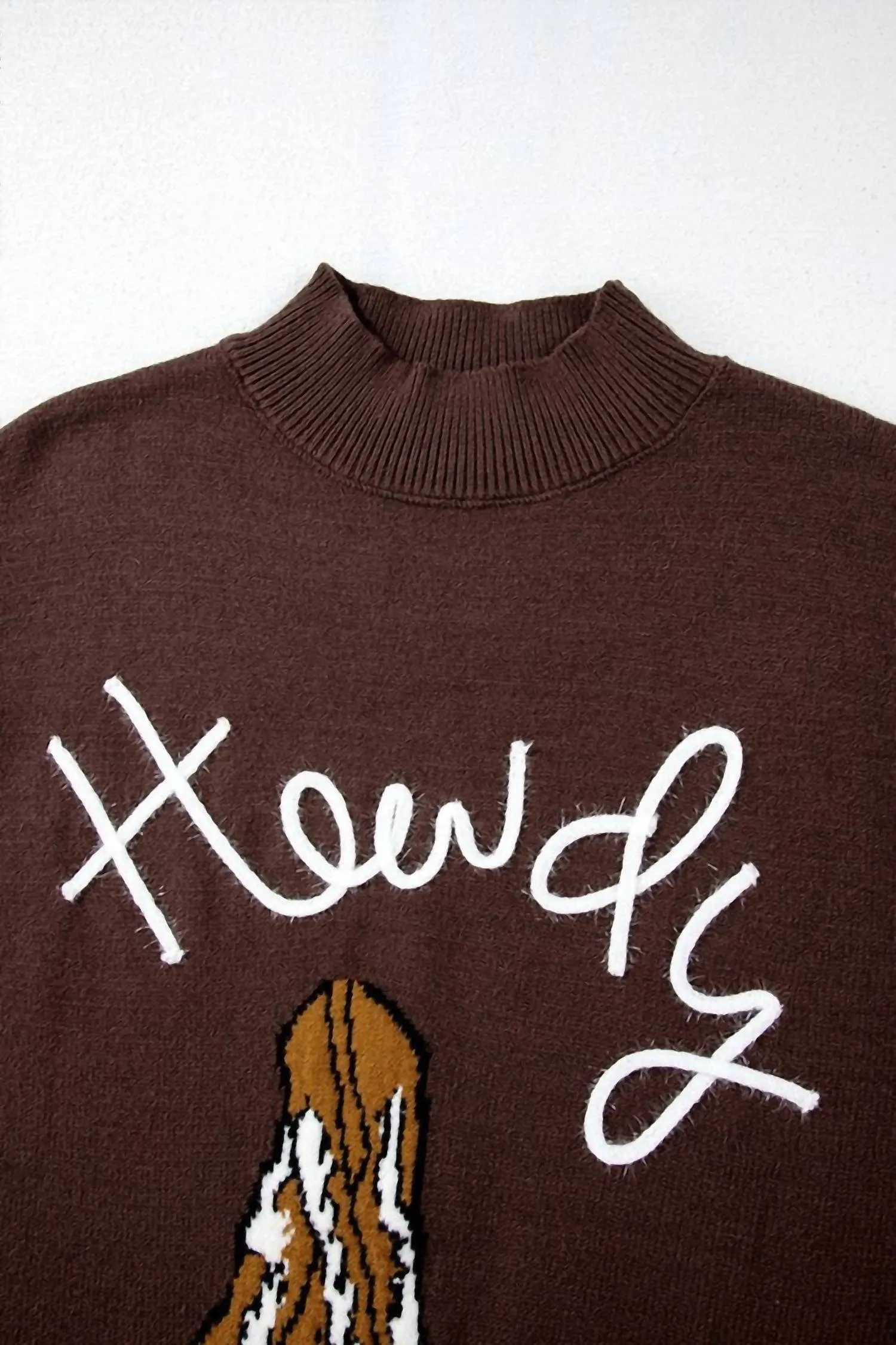 Howdy Sweater In Coffee