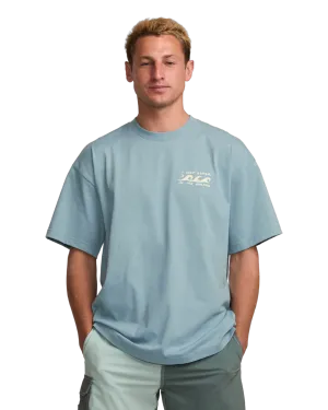 I Surf Better In My Dreams T-Shirt in Washed Blue