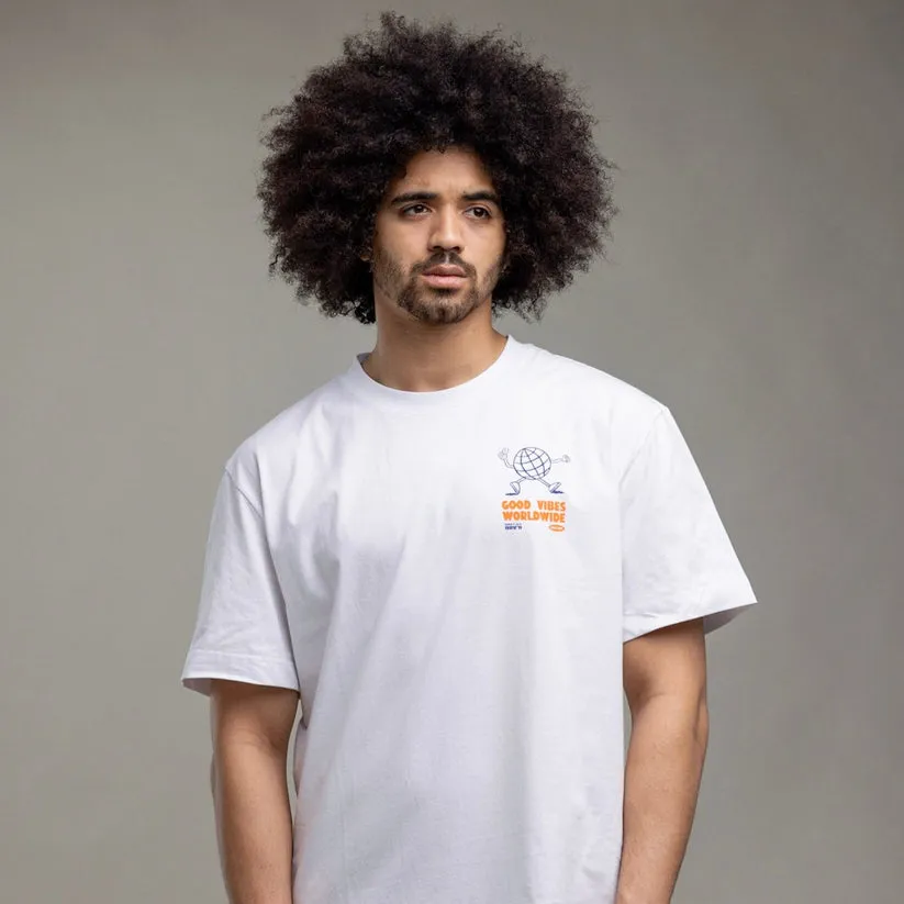Ilabb Mens Vibes Block Tee White
