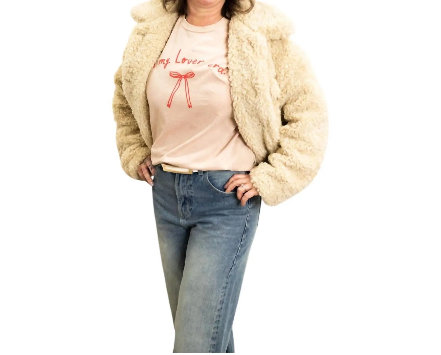 In My Lover Era Sweatshirt In Gold