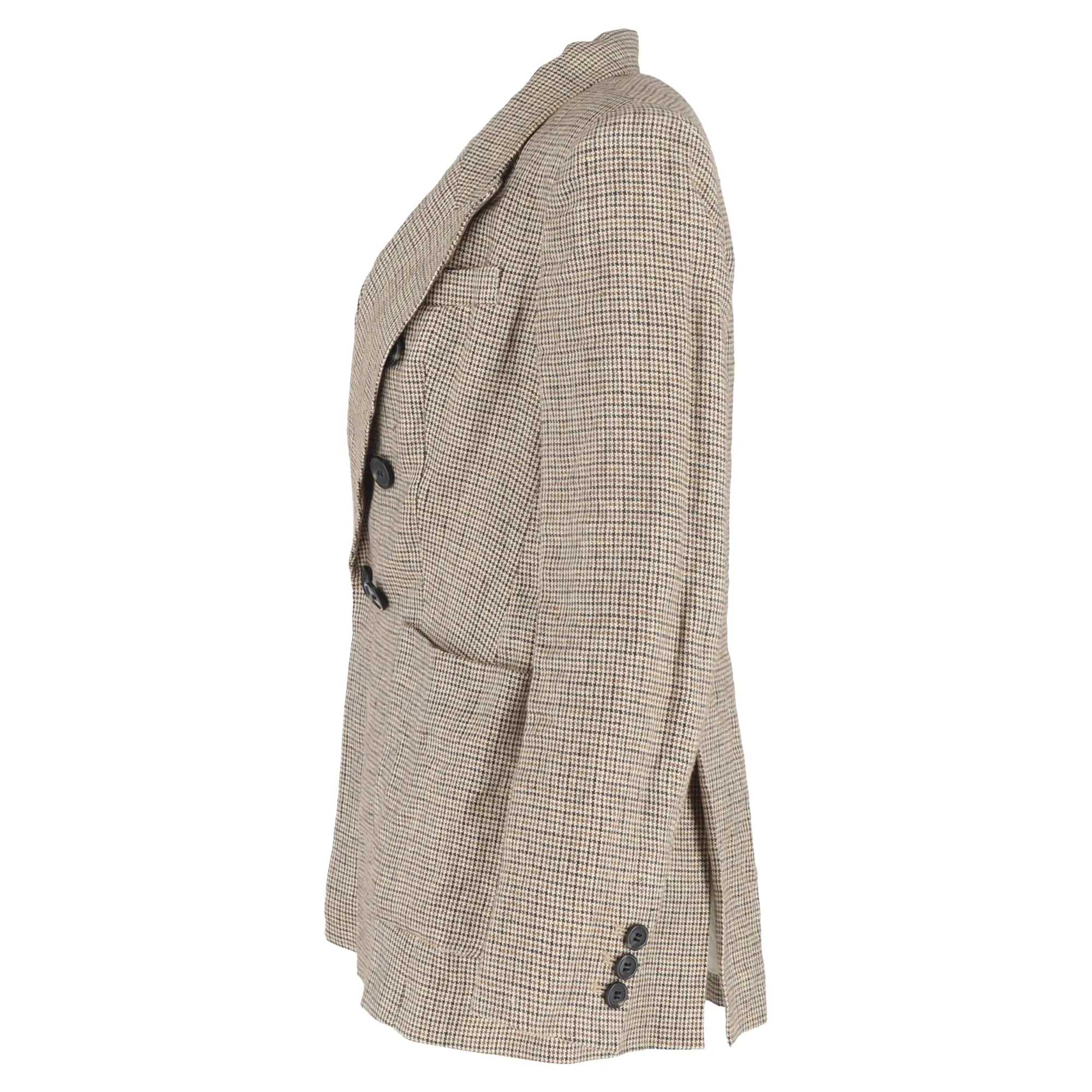 Isabel Marant Double-Breasted Blazer in Brown Wool
