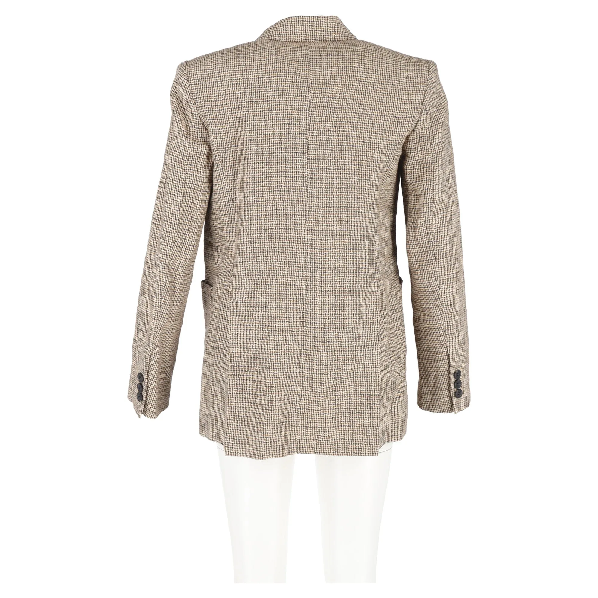 Isabel Marant Double-Breasted Blazer in Brown Wool