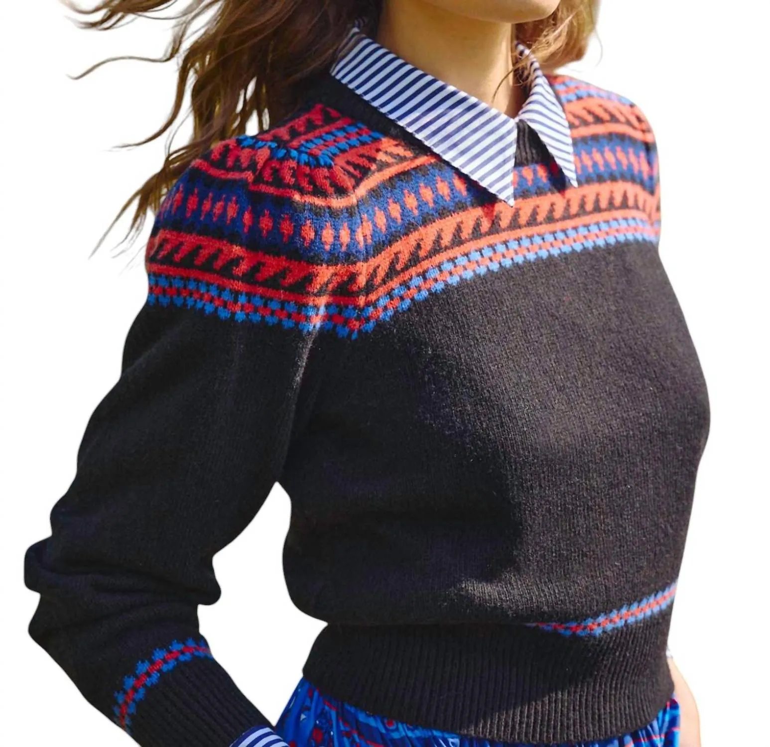 Jackie Sweater In Highgrove Fairisle