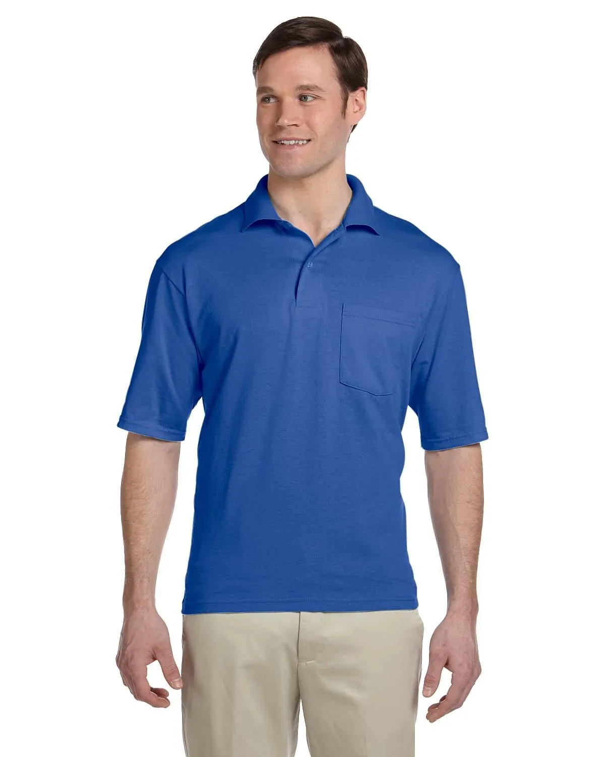 Jerzees 436P Adult SpotShield Pocket Jersey Polo