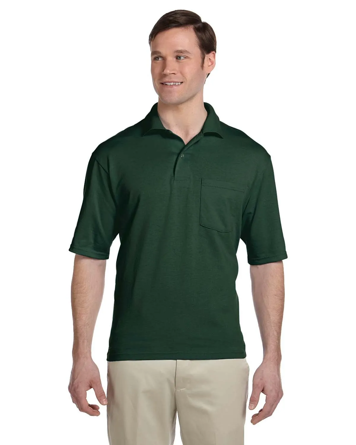 Jerzees 436P Adult SpotShield Pocket Jersey Polo