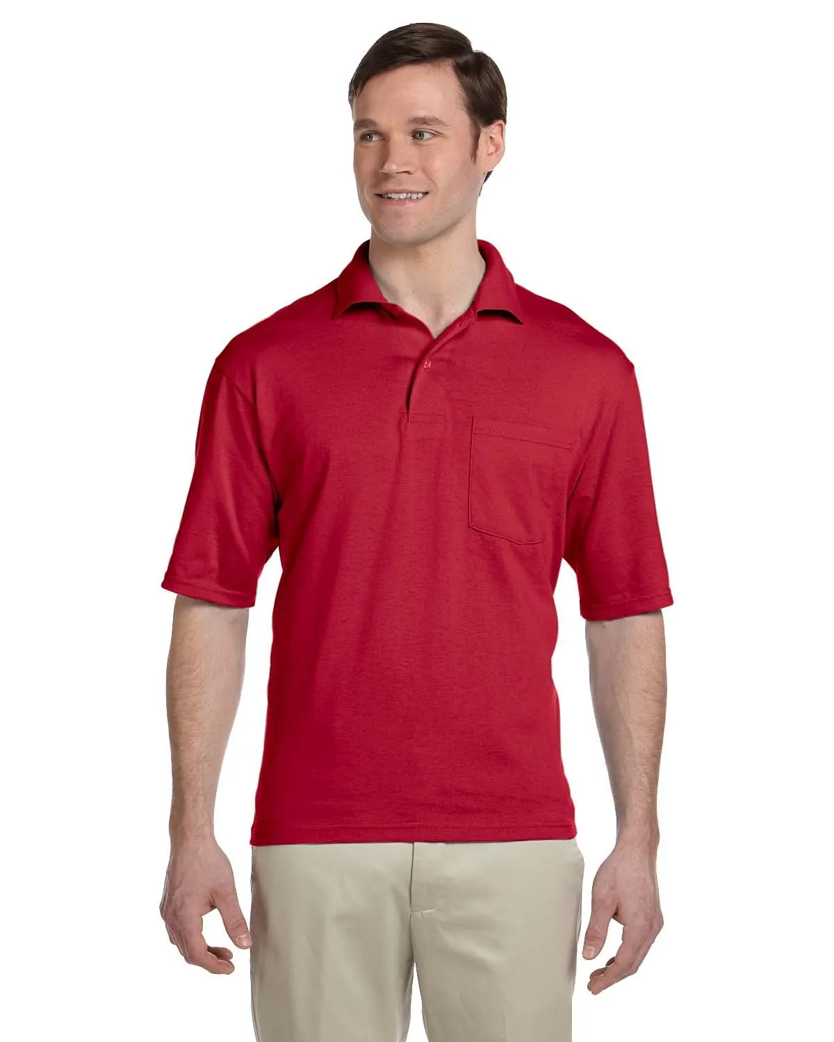 Jerzees 436P Adult SpotShield Pocket Jersey Polo