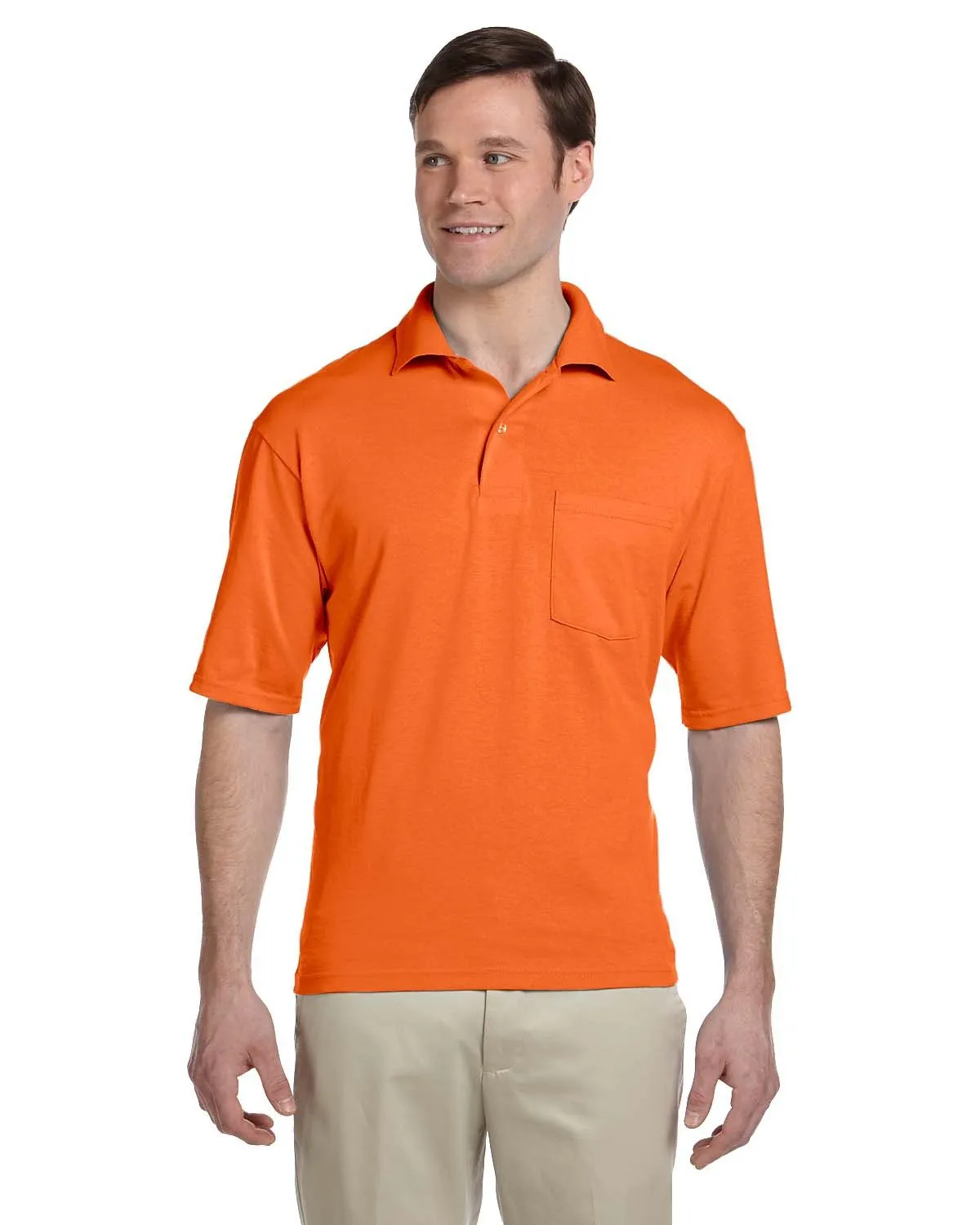 Jerzees 436P Adult SpotShield Pocket Jersey Polo