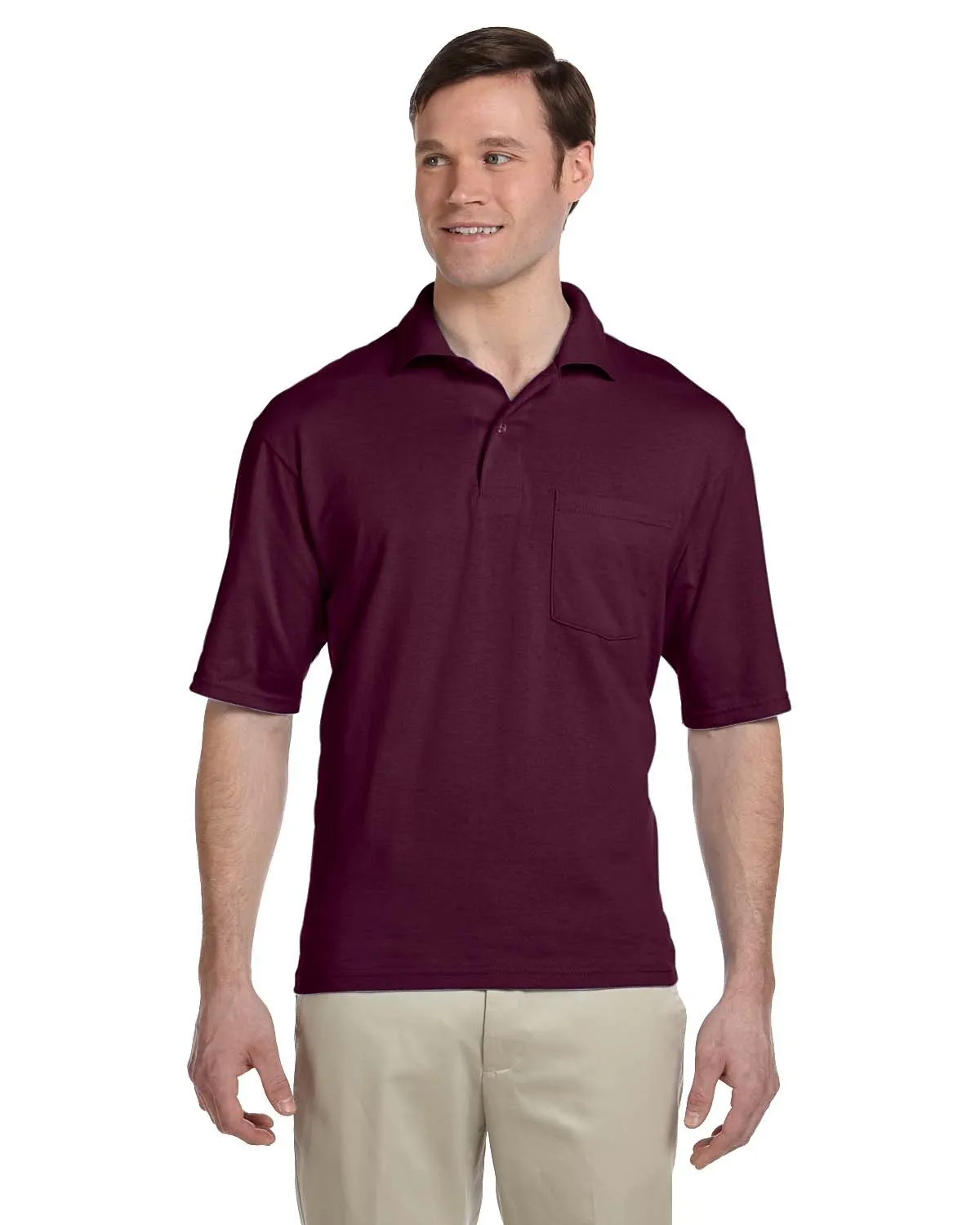 Jerzees 436P Adult SpotShield Pocket Jersey Polo