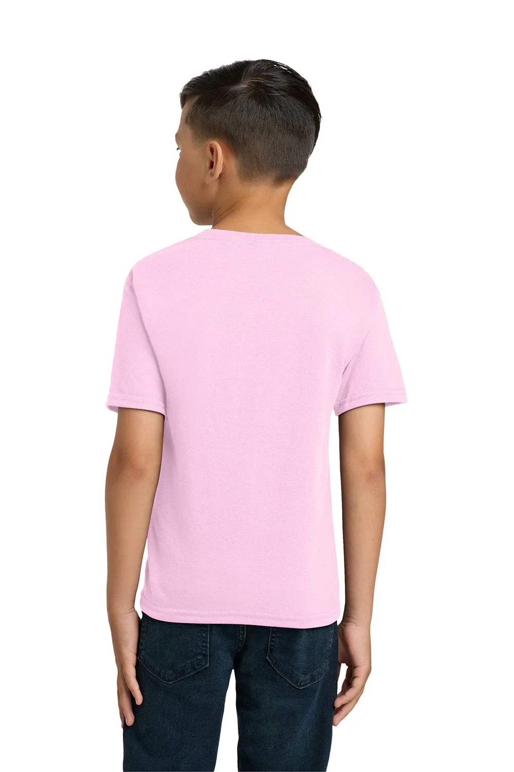 Jerzees Youth Dri-Power Moisture Wicking Short Sleeve Crewneck T-Shirt - Classic Pink