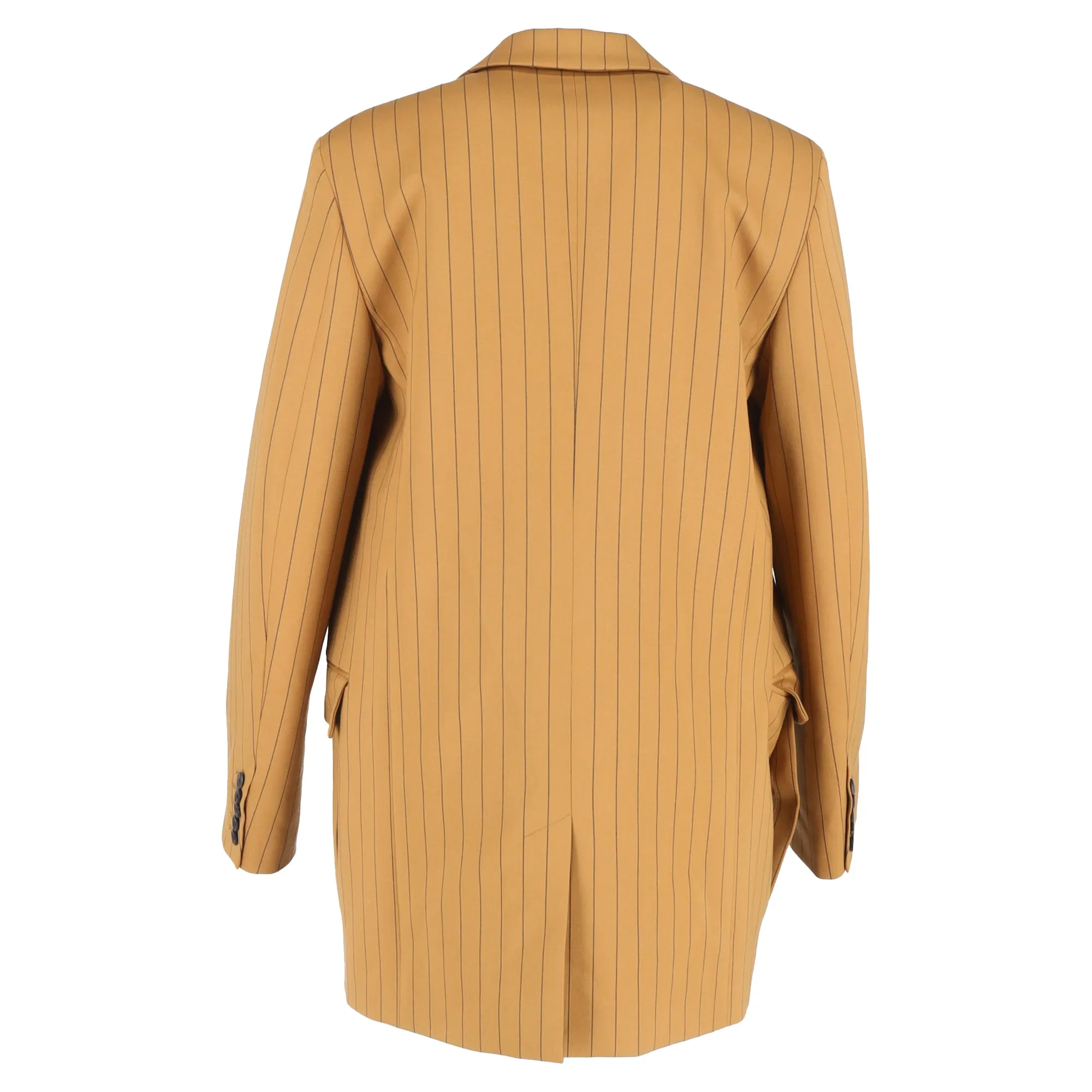 Joseph Jules Striped Open Blazer in Brown Wool