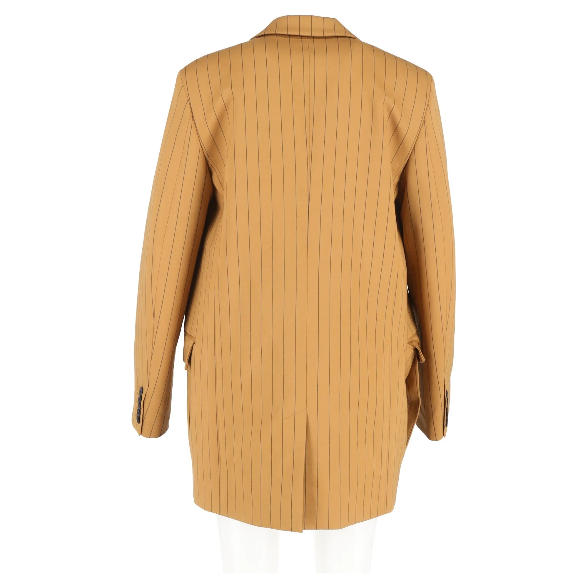 Joseph Jules Striped Open Blazer in Brown Wool