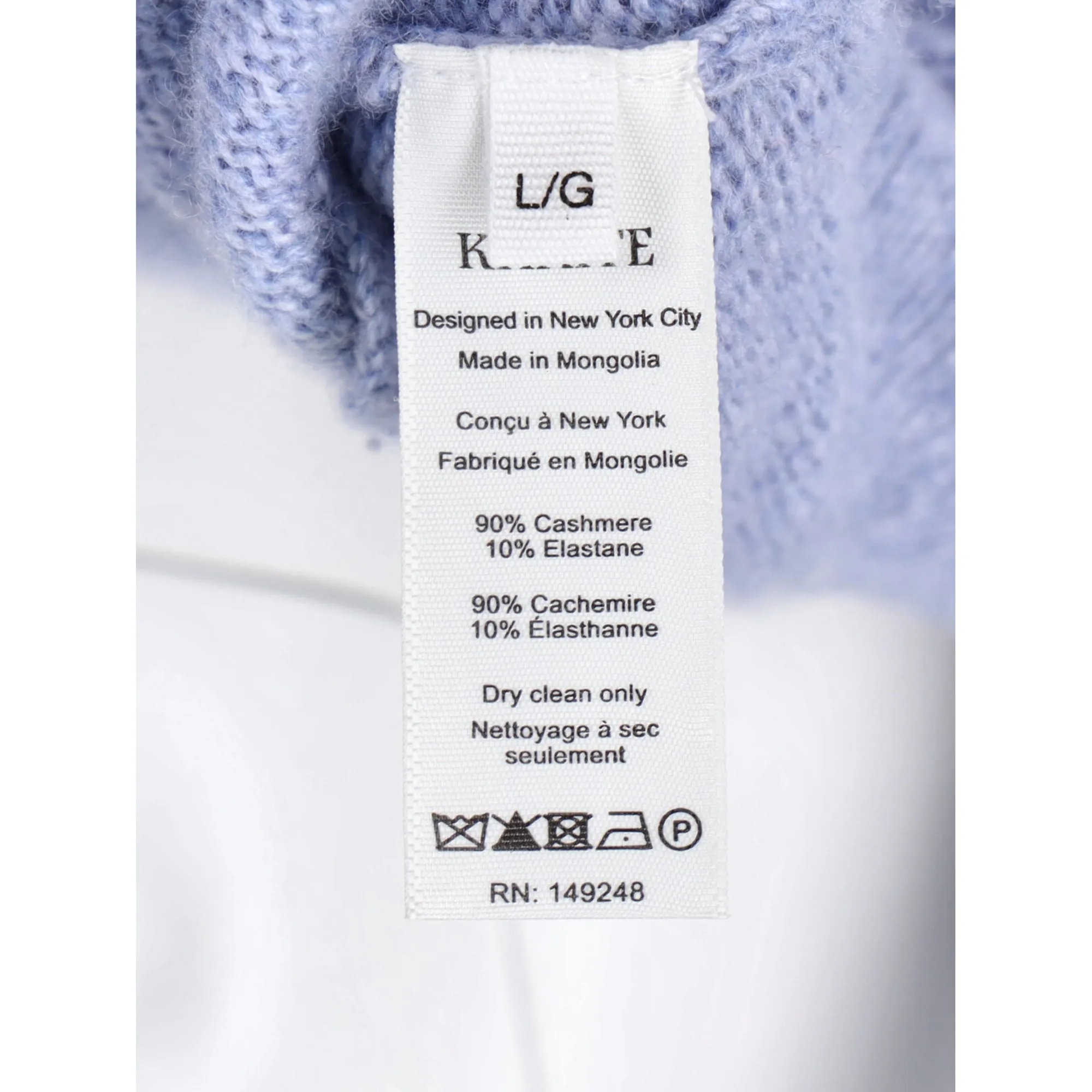 Khaite Shrunken Jo Polo Sweater in Light Blue Cashmere