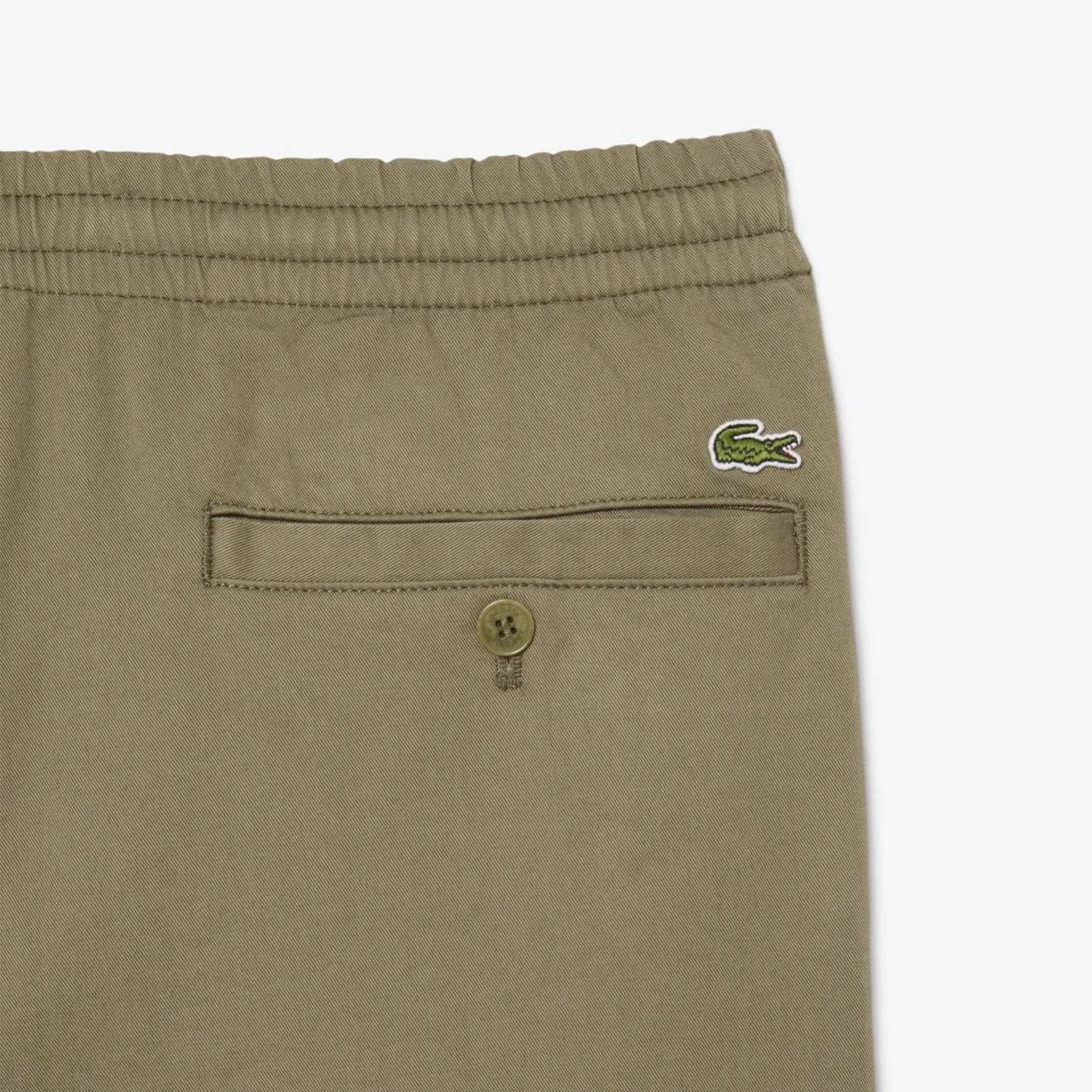 Lacoste Drawstring Trousers Khaki Green