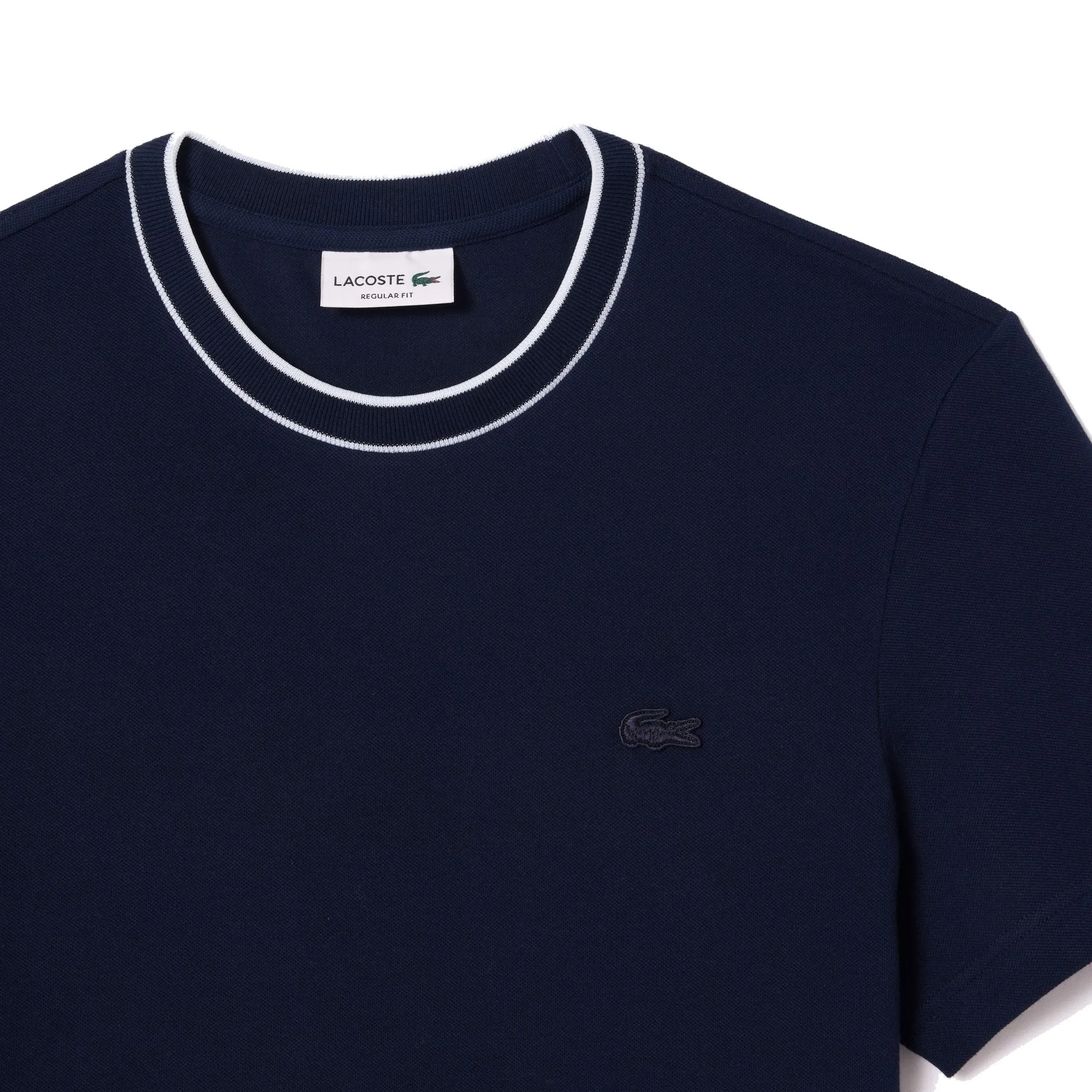 Lacoste TH8174 Stripe Collar T-Shirt