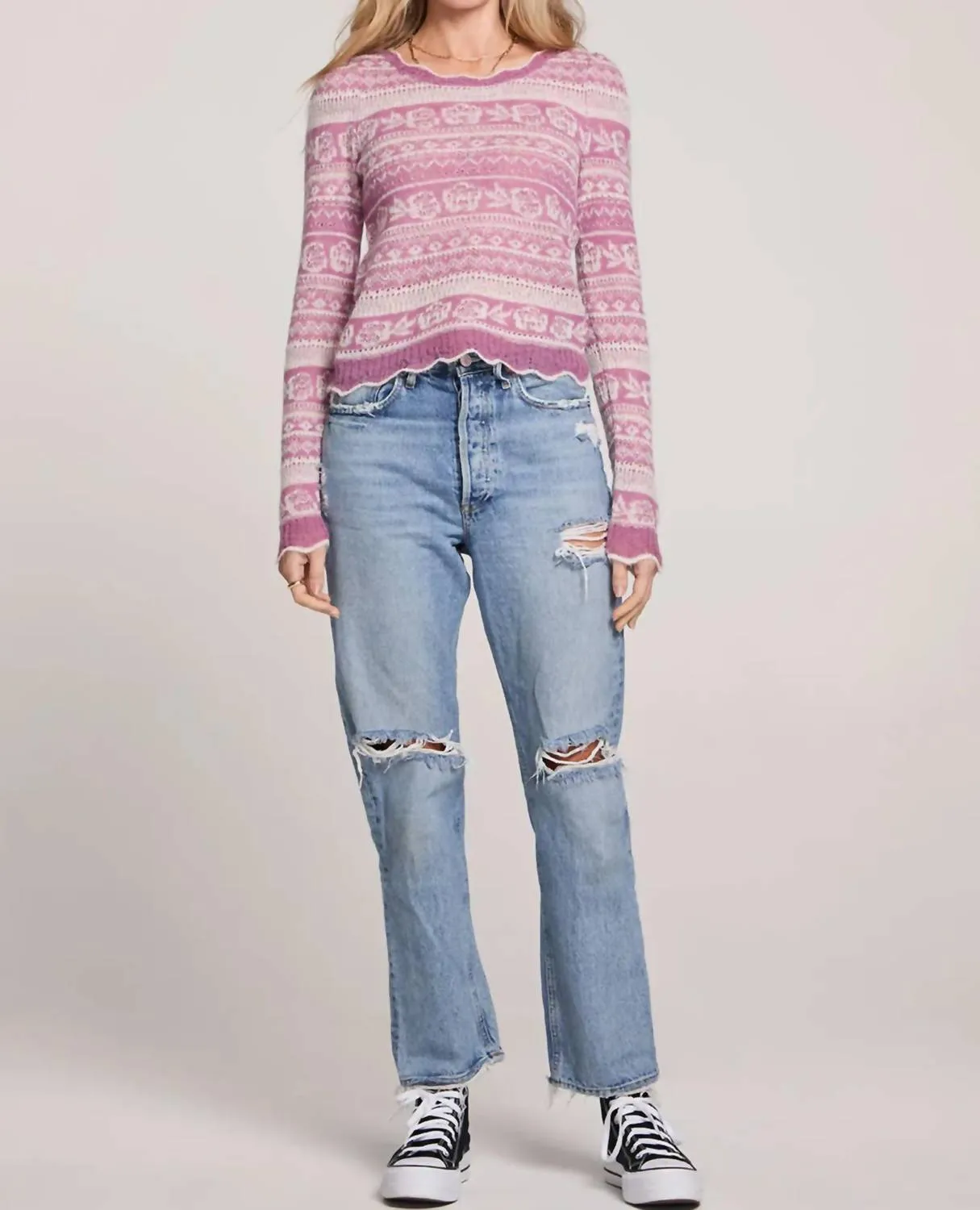Layla Sweater In Orchid