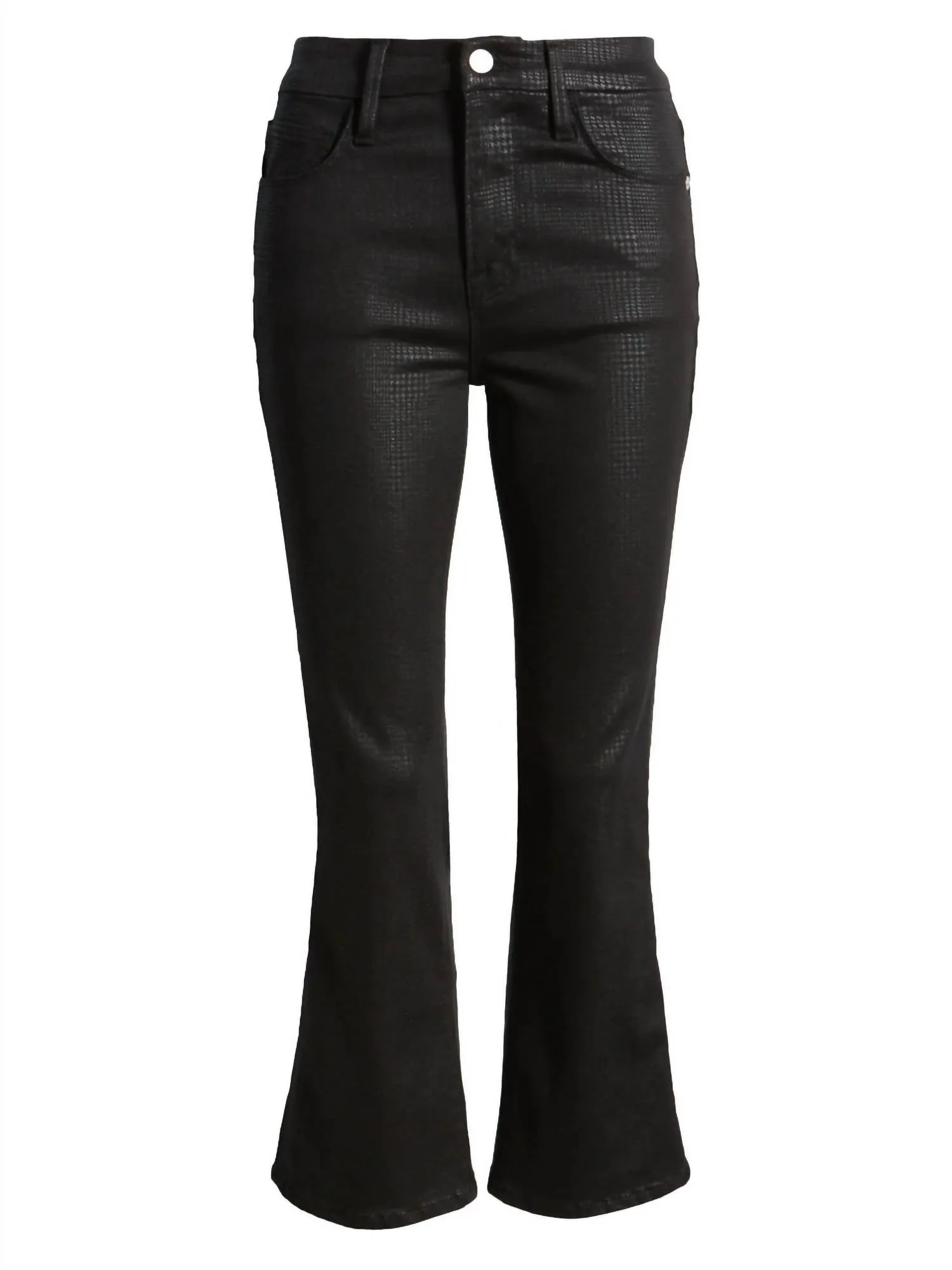 Le Crop Mini Boot Pant In Houndstooth Shine