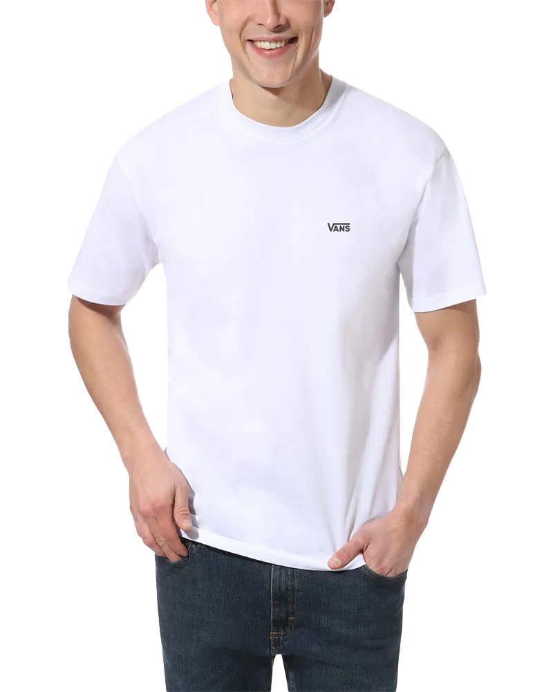 Left Chest Logo T-Shirt in White & Black