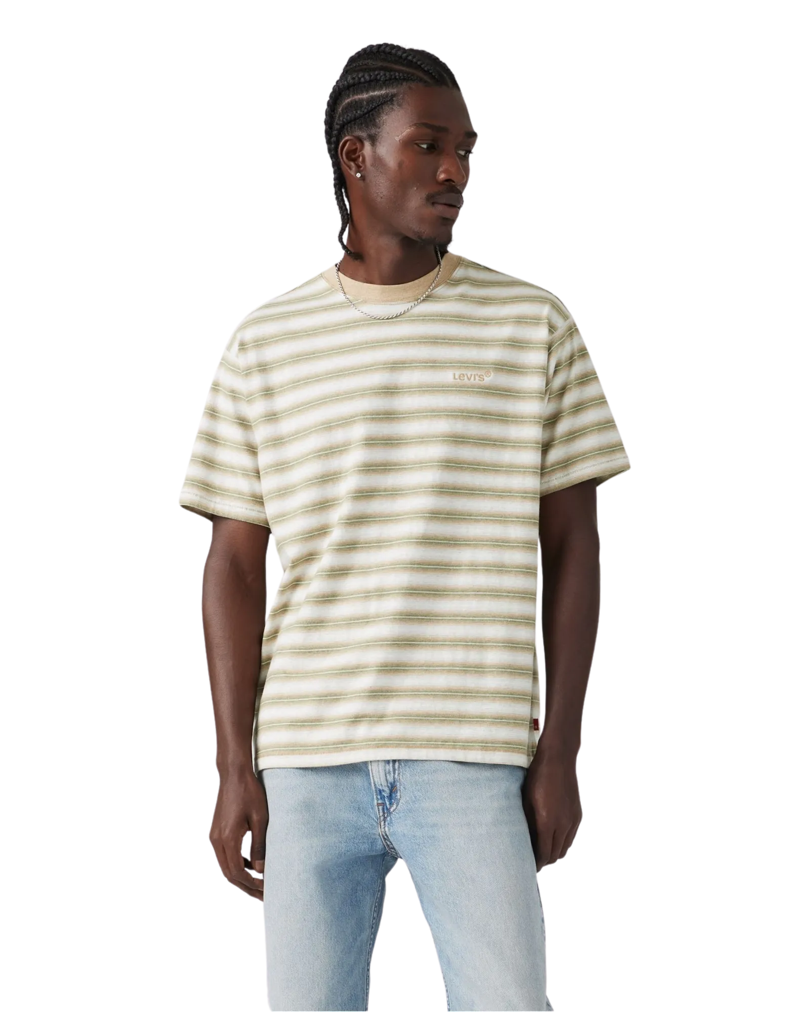 Levi's® Red Tab™ Vintage T-Shirt in Break Stripe Paloma Heather Jersey