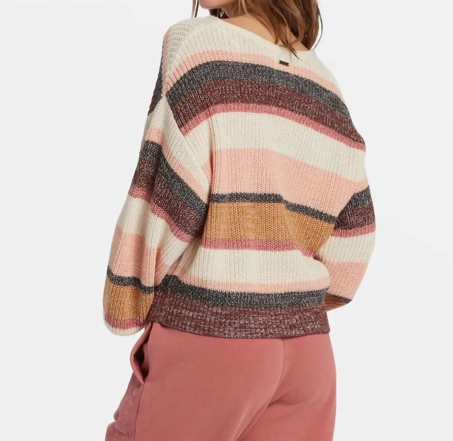 Light Wave Pullover Sweater In Rsl0-Choc Chip