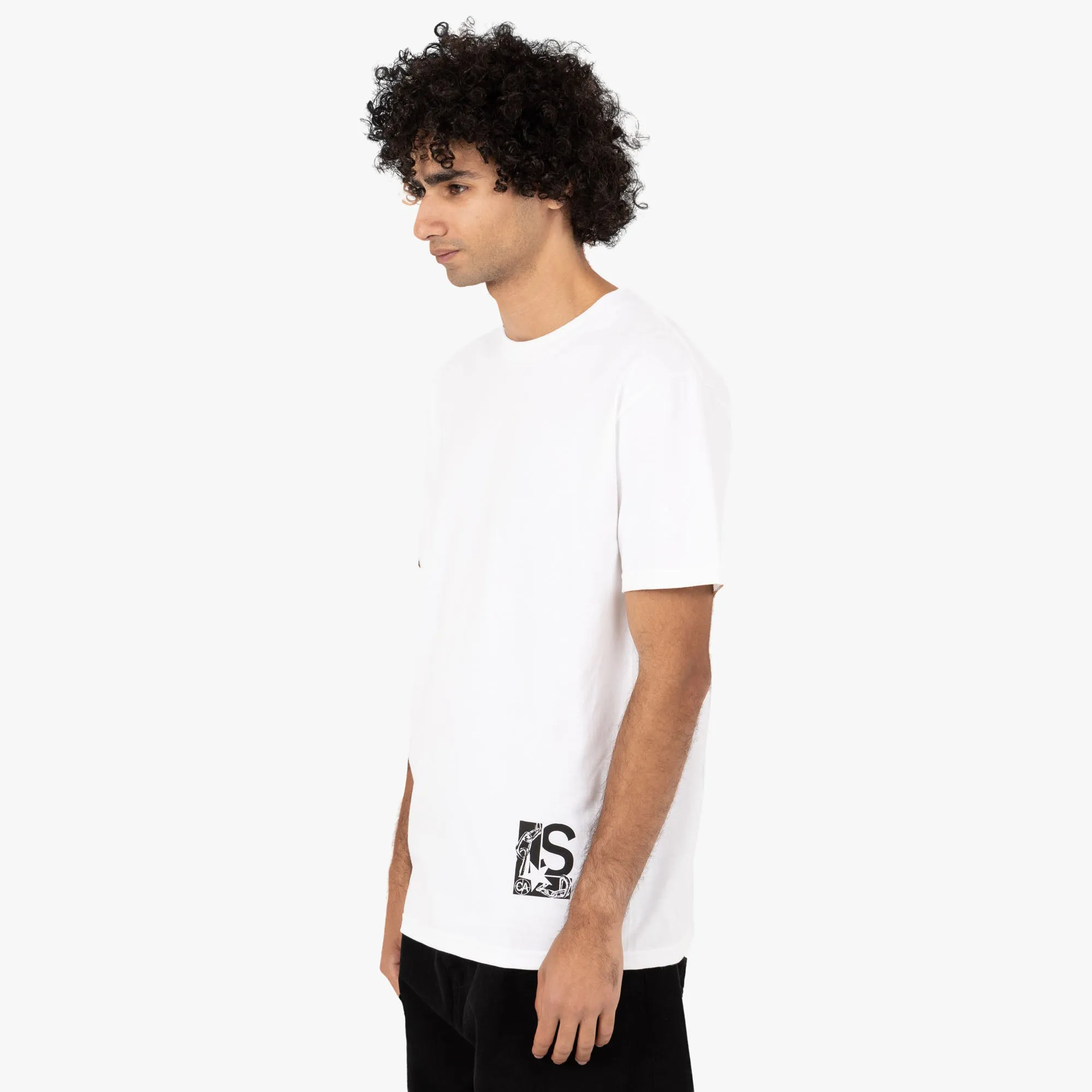 Livestock Chain Logo Censorious T-shirt / White