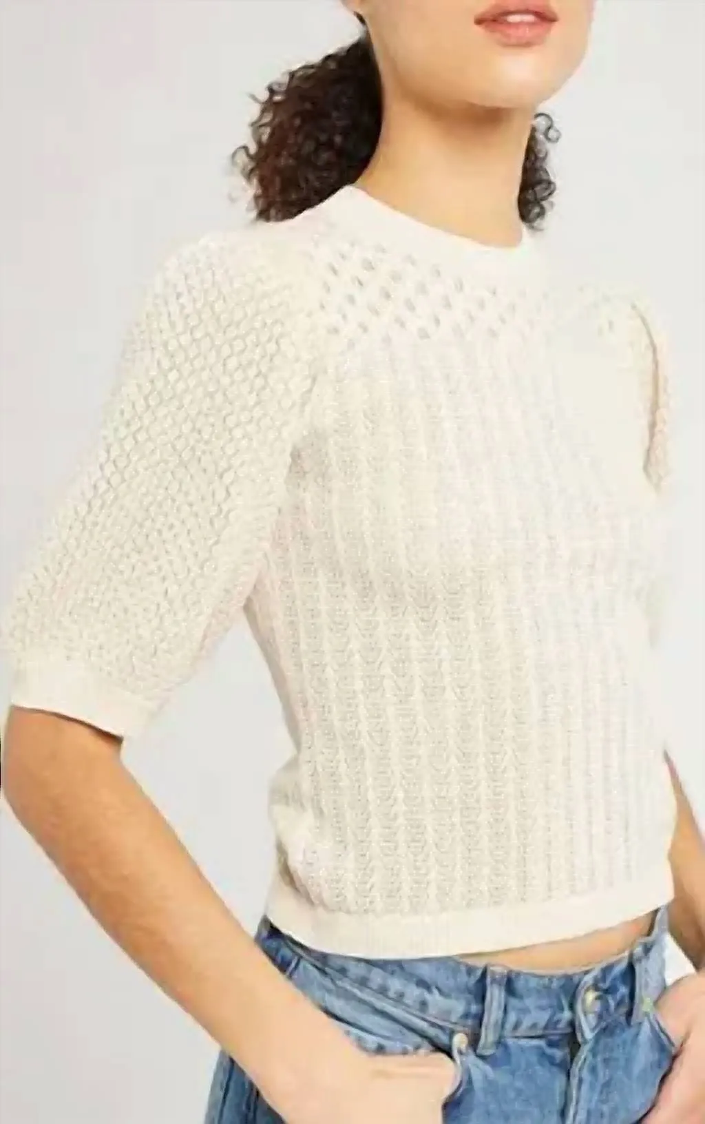 Lola Pullover Sweater In Ivory