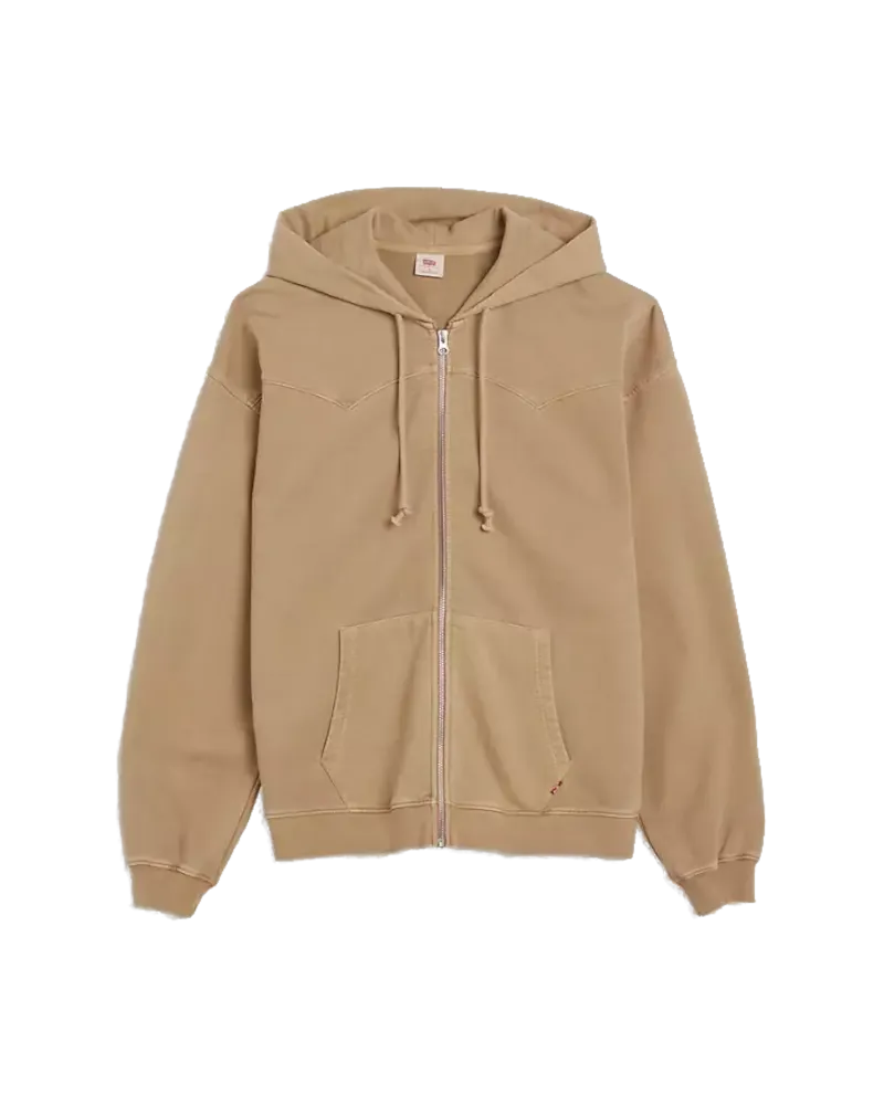 Lowell Western Zip Hoodie in Harvest Gold