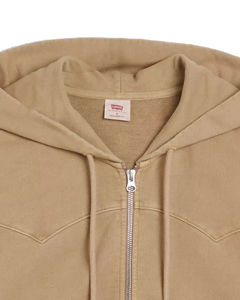 Lowell Western Zip Hoodie in Harvest Gold
