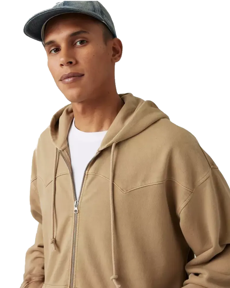 Lowell Western Zip Hoodie in Harvest Gold