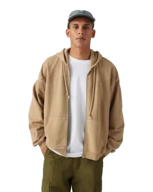 Lowell Western Zip Hoodie in Harvest Gold