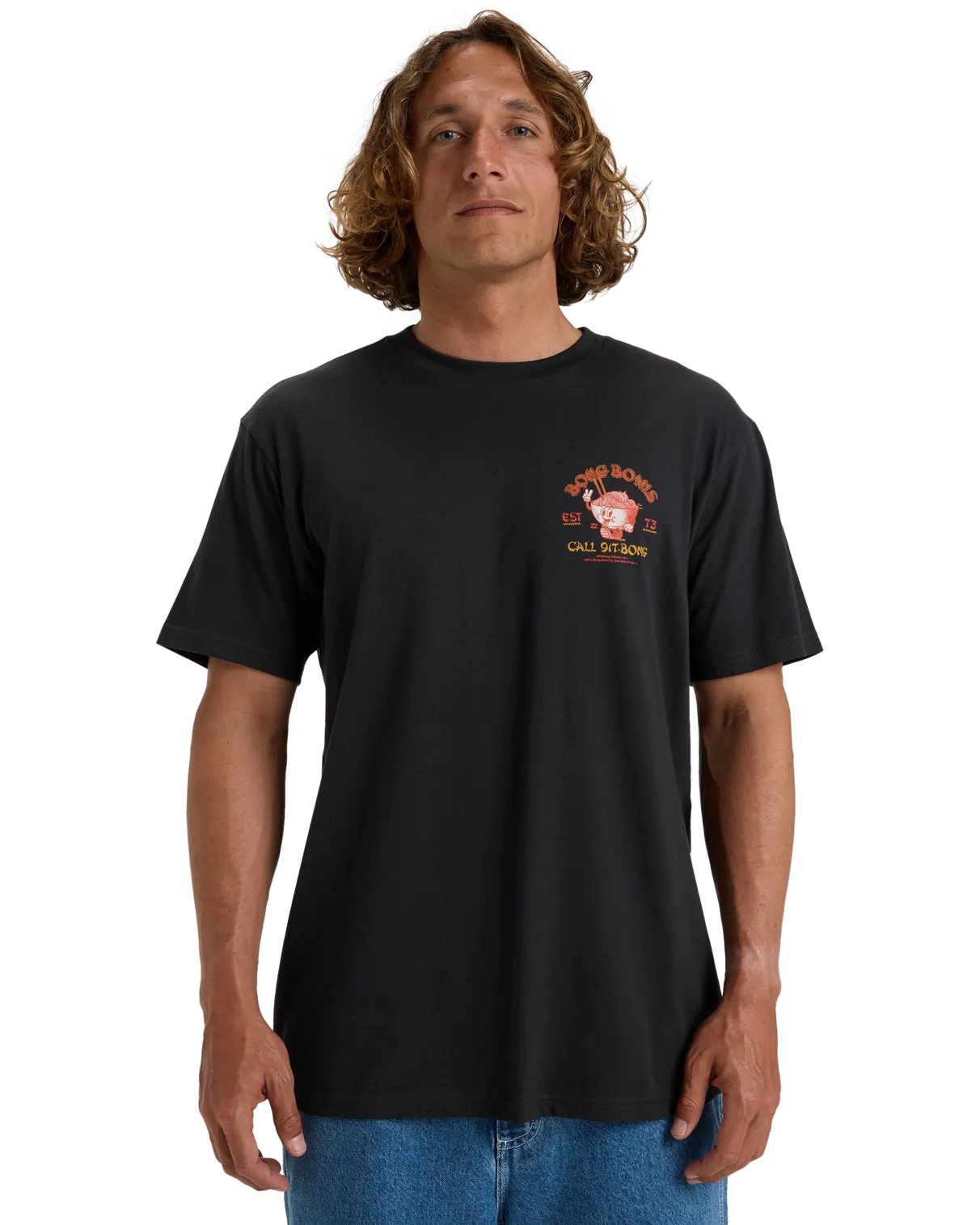 Lunch Break T-Shirt in Washed Black