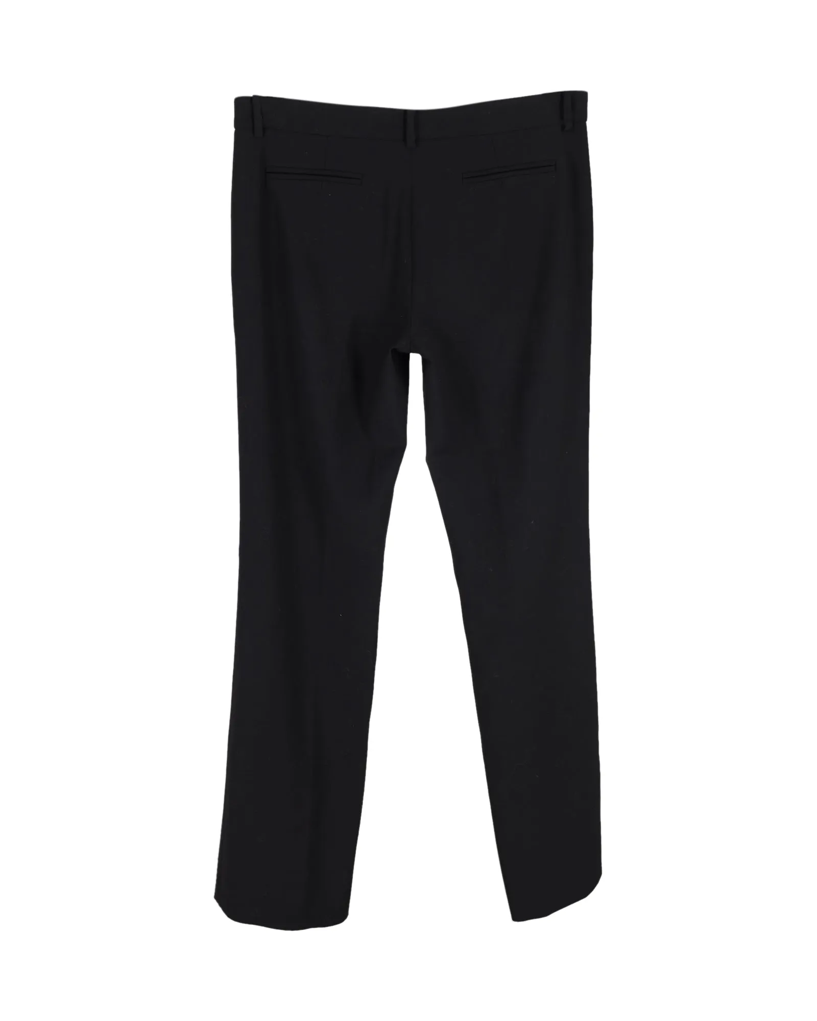 Magda Butrym Straight-Leg Trousers in Black Cotton