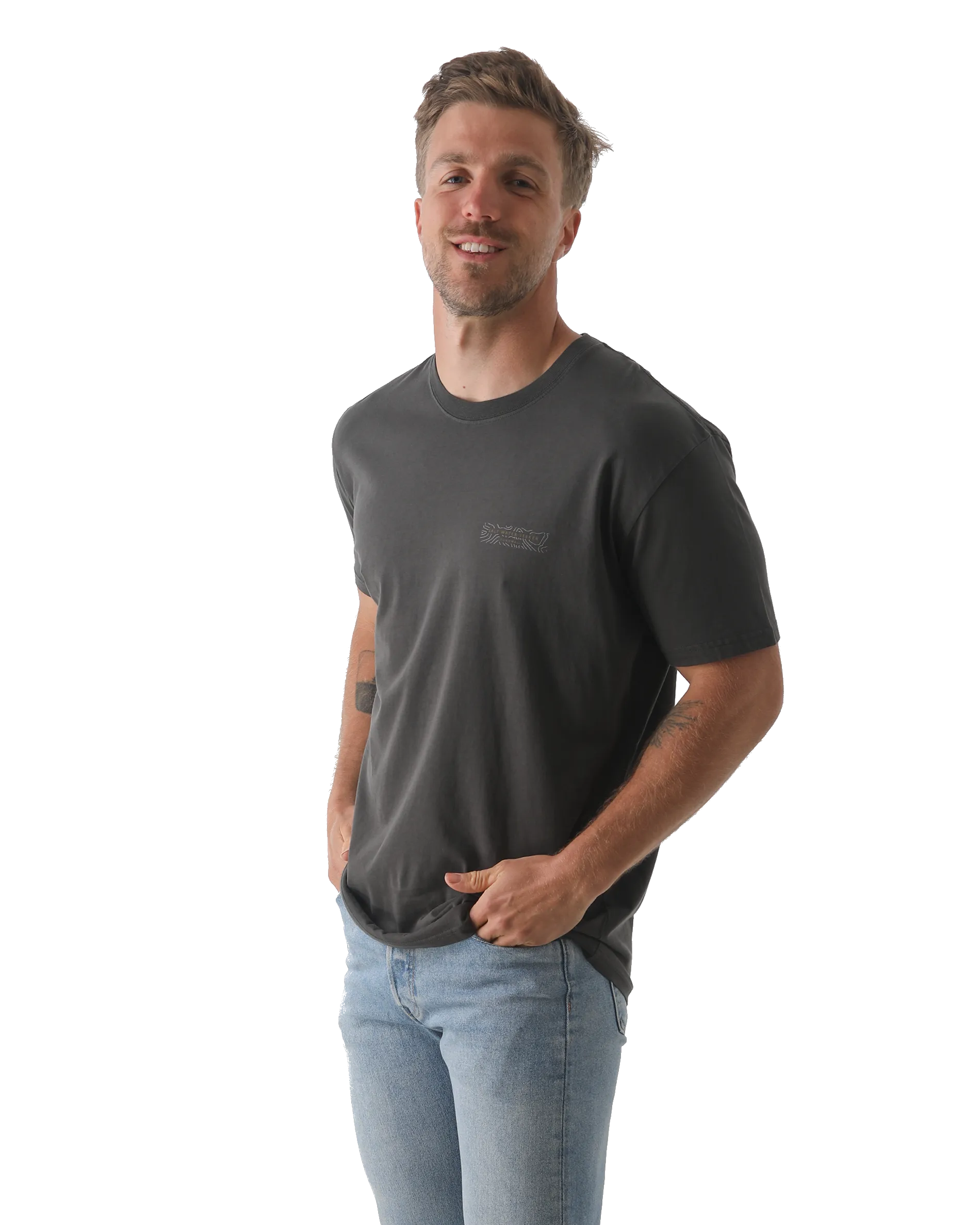 Map 3.0 T-Shirt in Faded Black