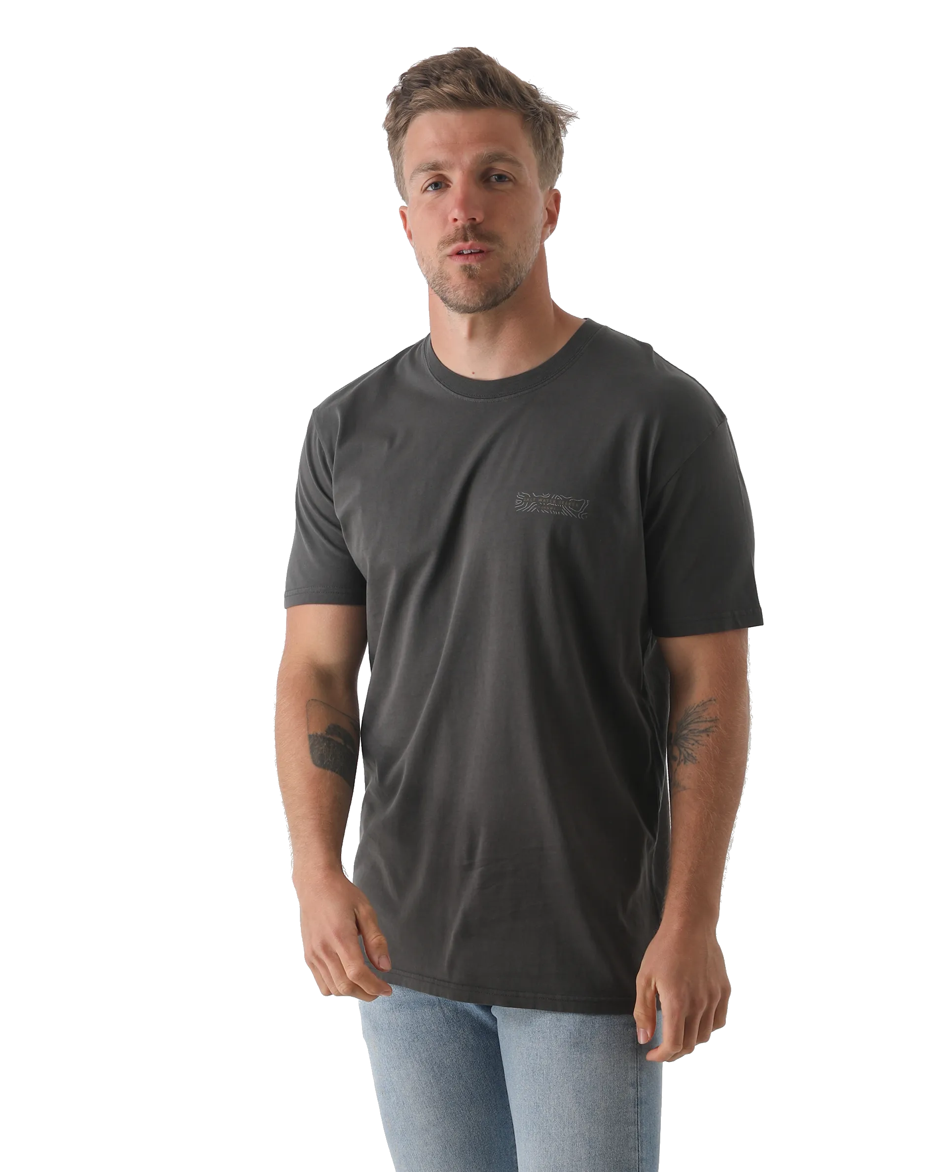 Map 3.0 T-Shirt in Faded Black
