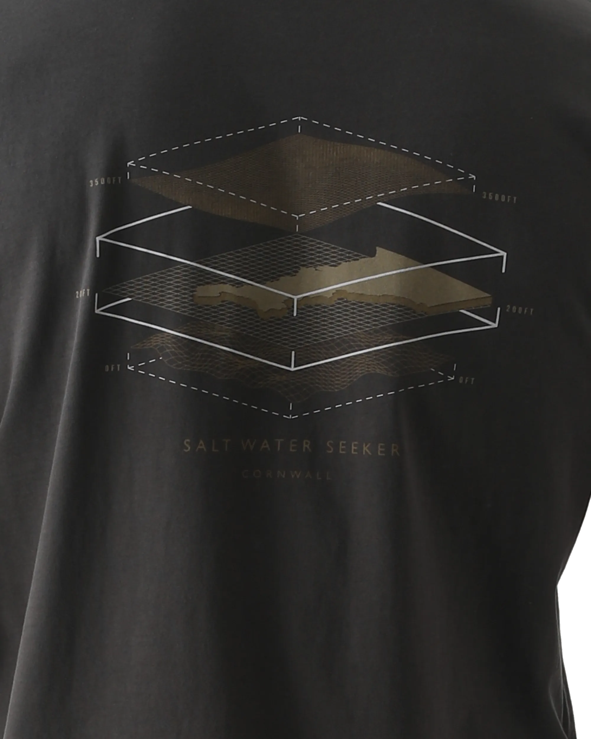 Map 3.0 T-Shirt in Faded Black