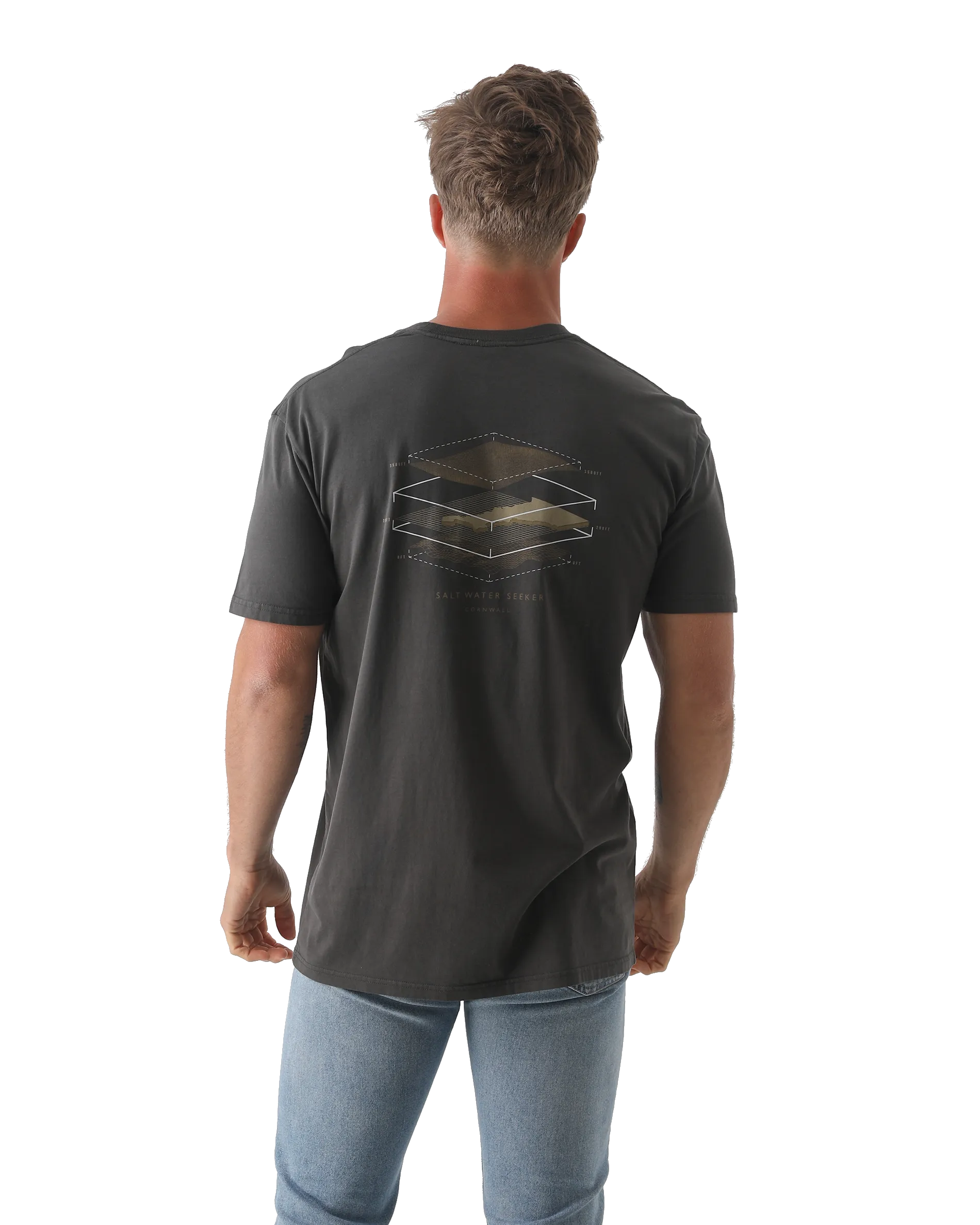 Map 3.0 T-Shirt in Faded Black