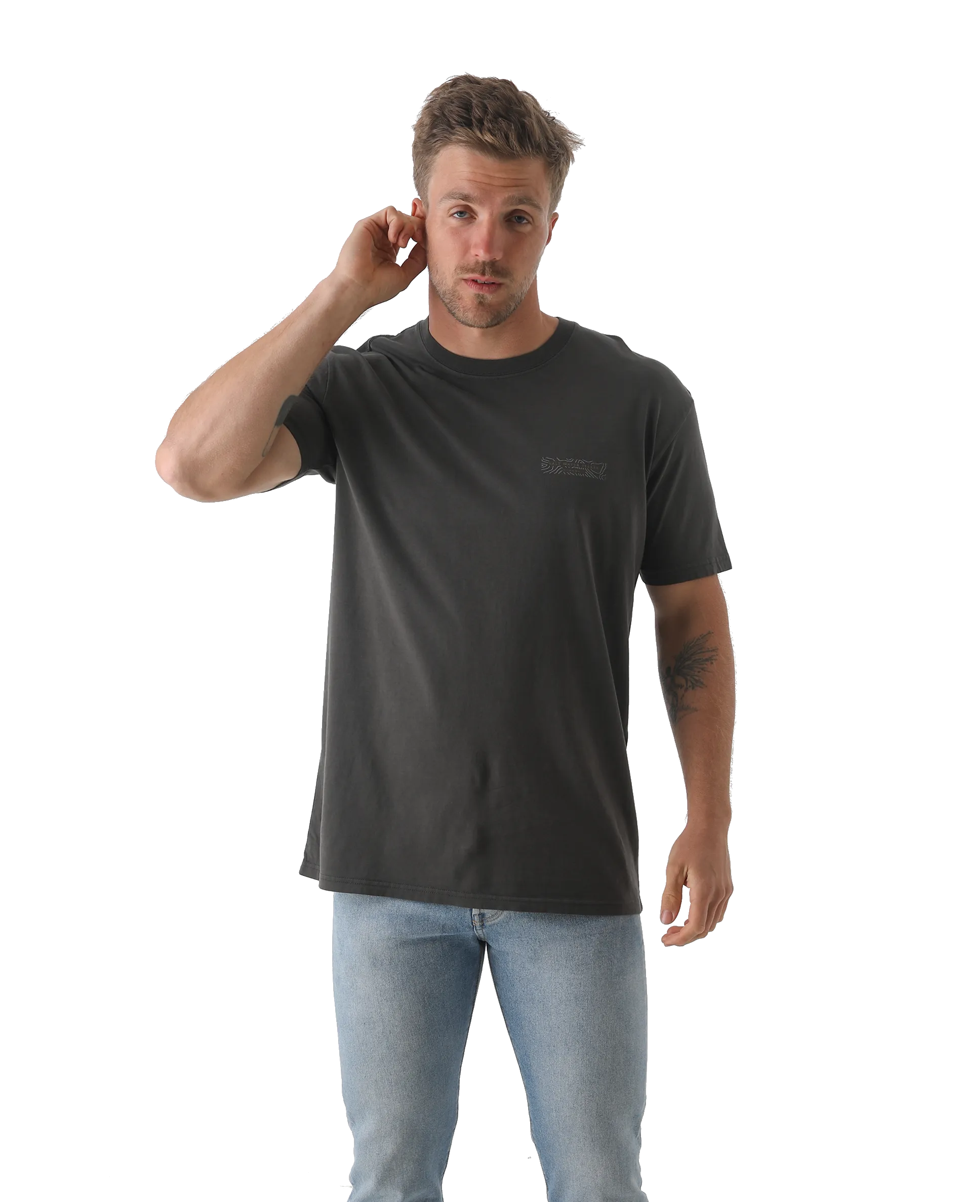 Map 3.0 T-Shirt in Faded Black